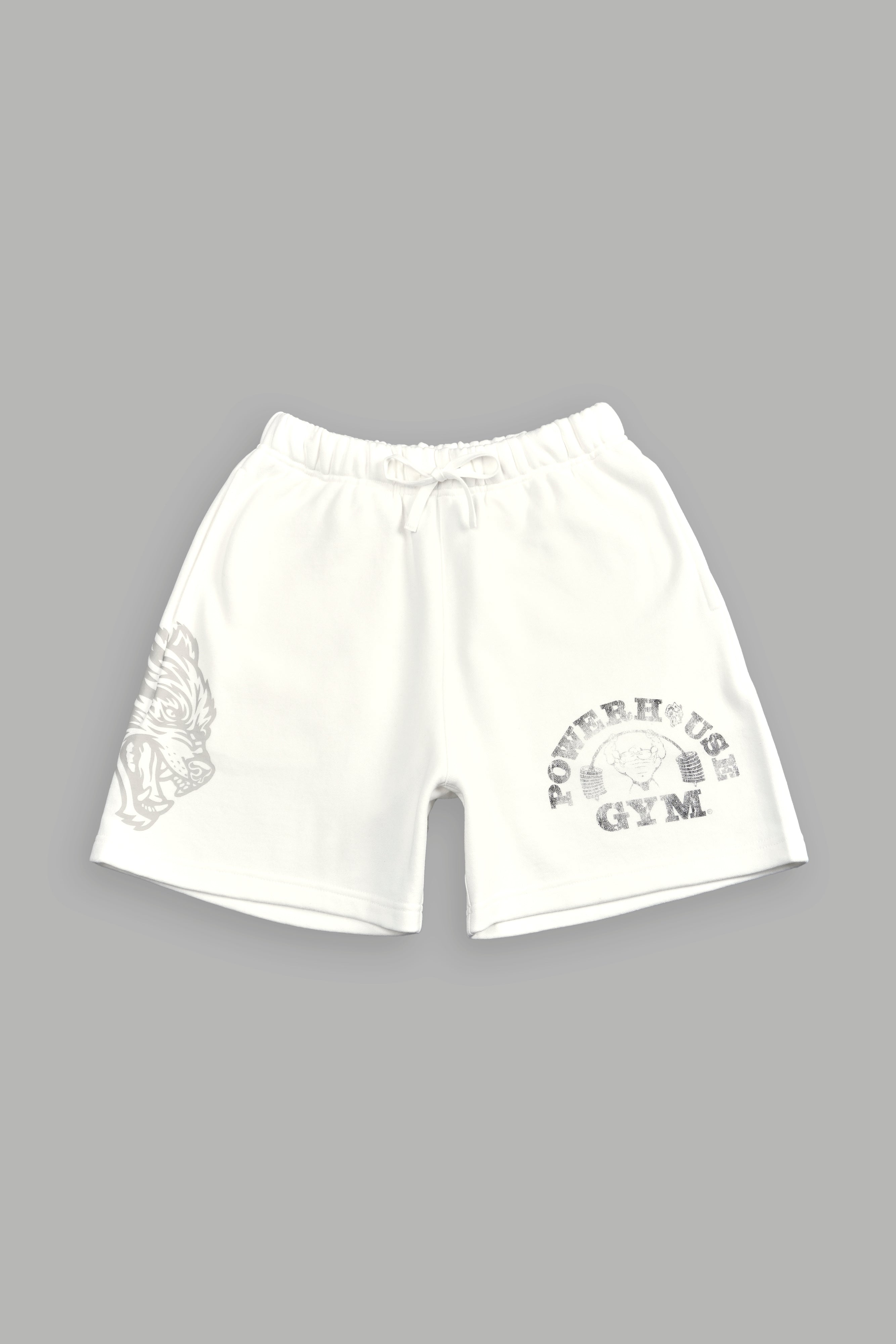 Wolves House Post Lounge Sweat Shorts in Cream