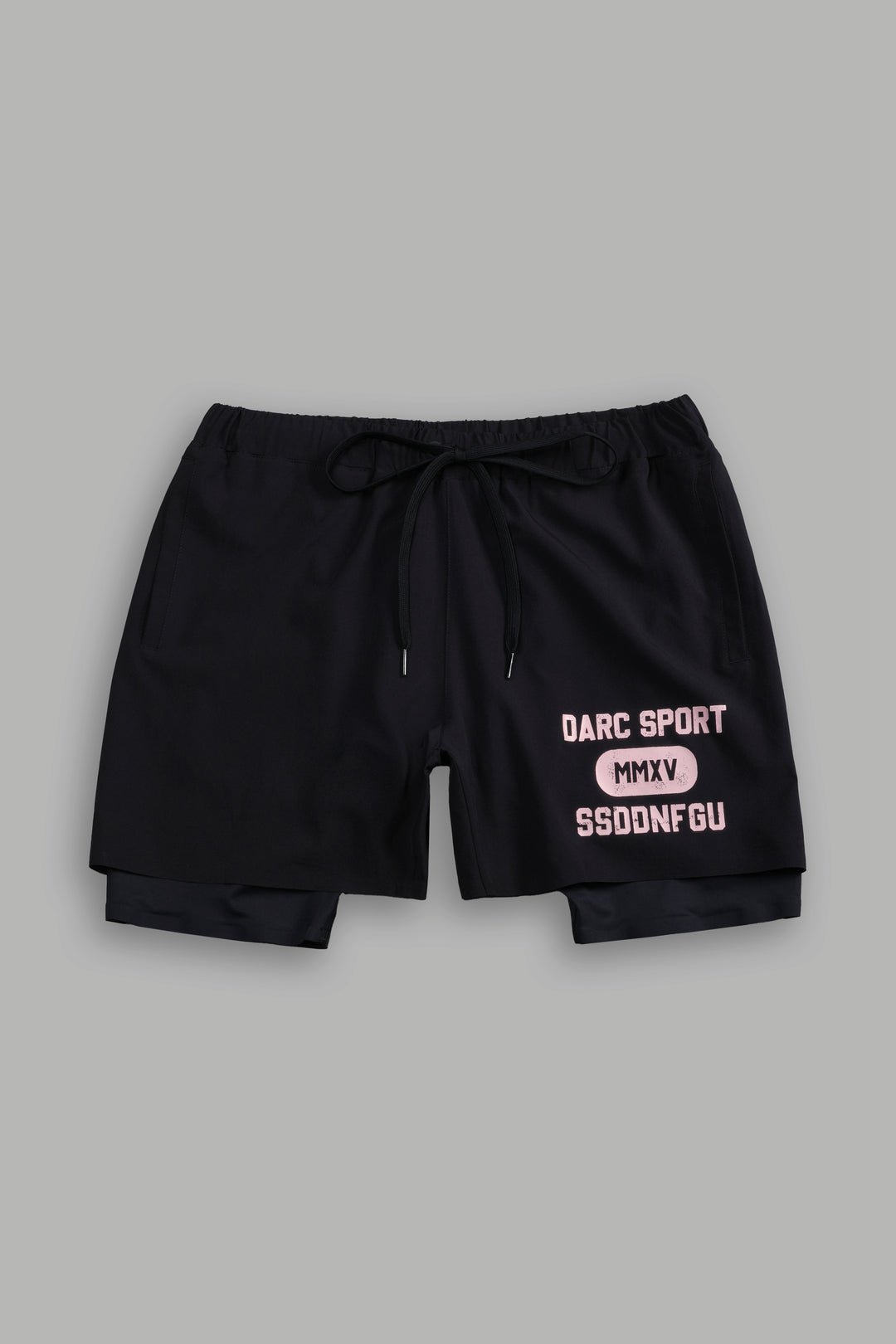 Wolves Forever Compression Shorts in Black