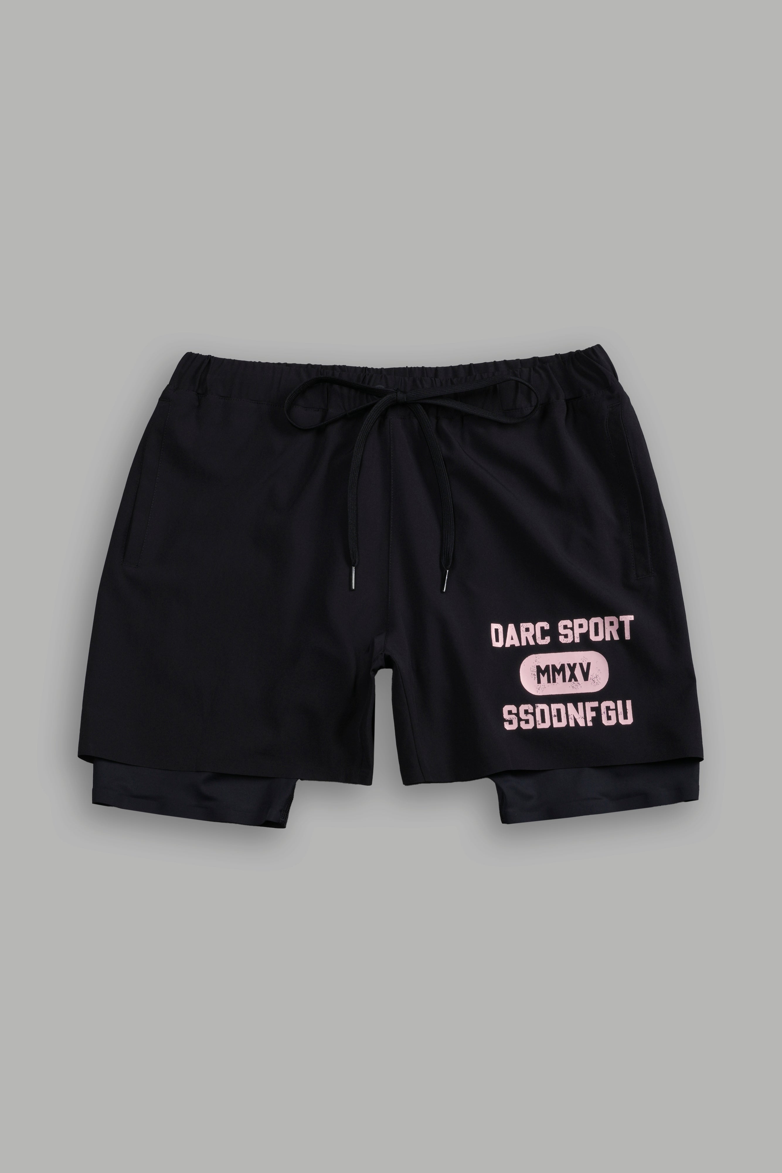 Wolves Forever Compression Shorts in Black