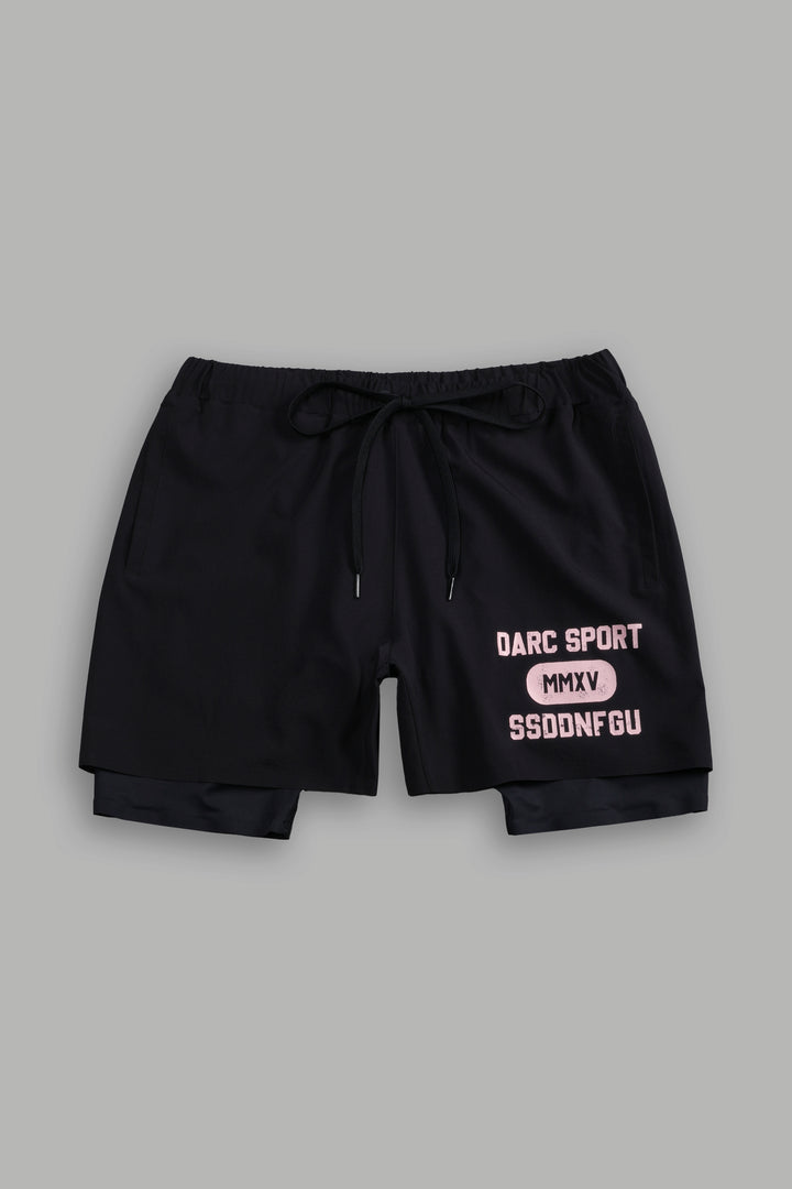 Wolves Forever Compression Shorts in Black