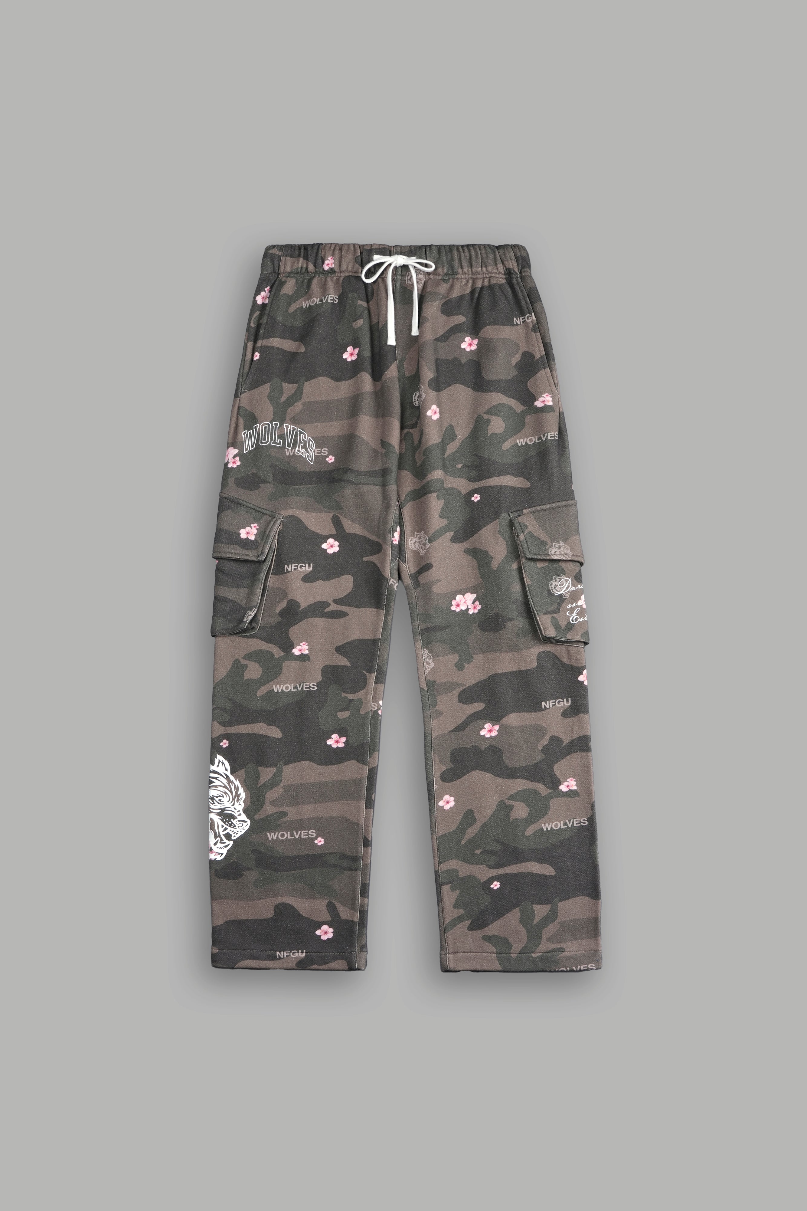 Stay Loyal Bigelow Cargo Sweat Pants in Vintage Blossom Woodland Camo