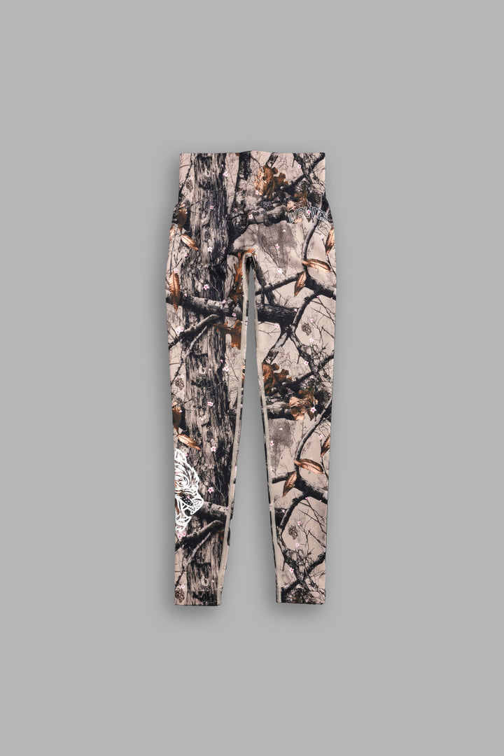 Loyalty V3 "Everson Seamless" Scrunch Leggings in Cherry Blossom Woodland Camo