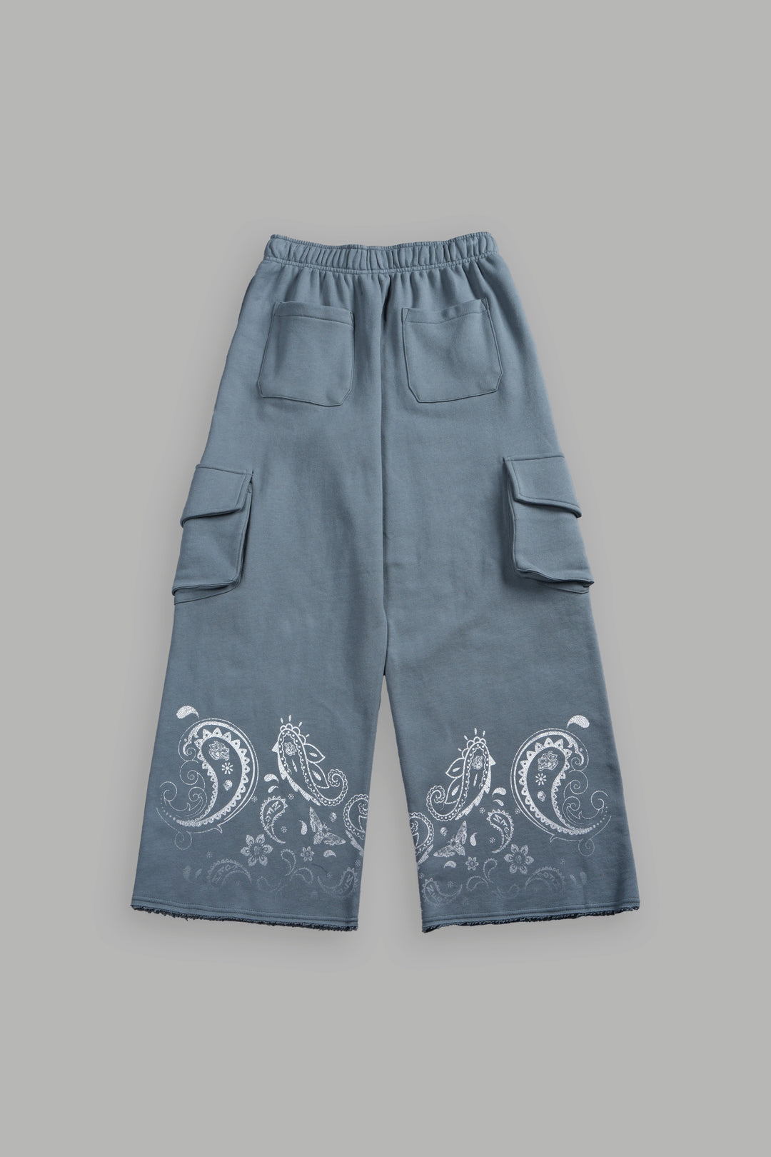 Faded Paisley Durst Cargo Sweats in Greek Stone