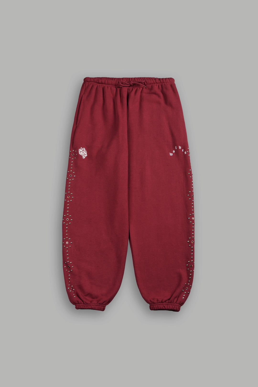 Stud Lobo Premium Lounger Sweatpants In Cherry Red