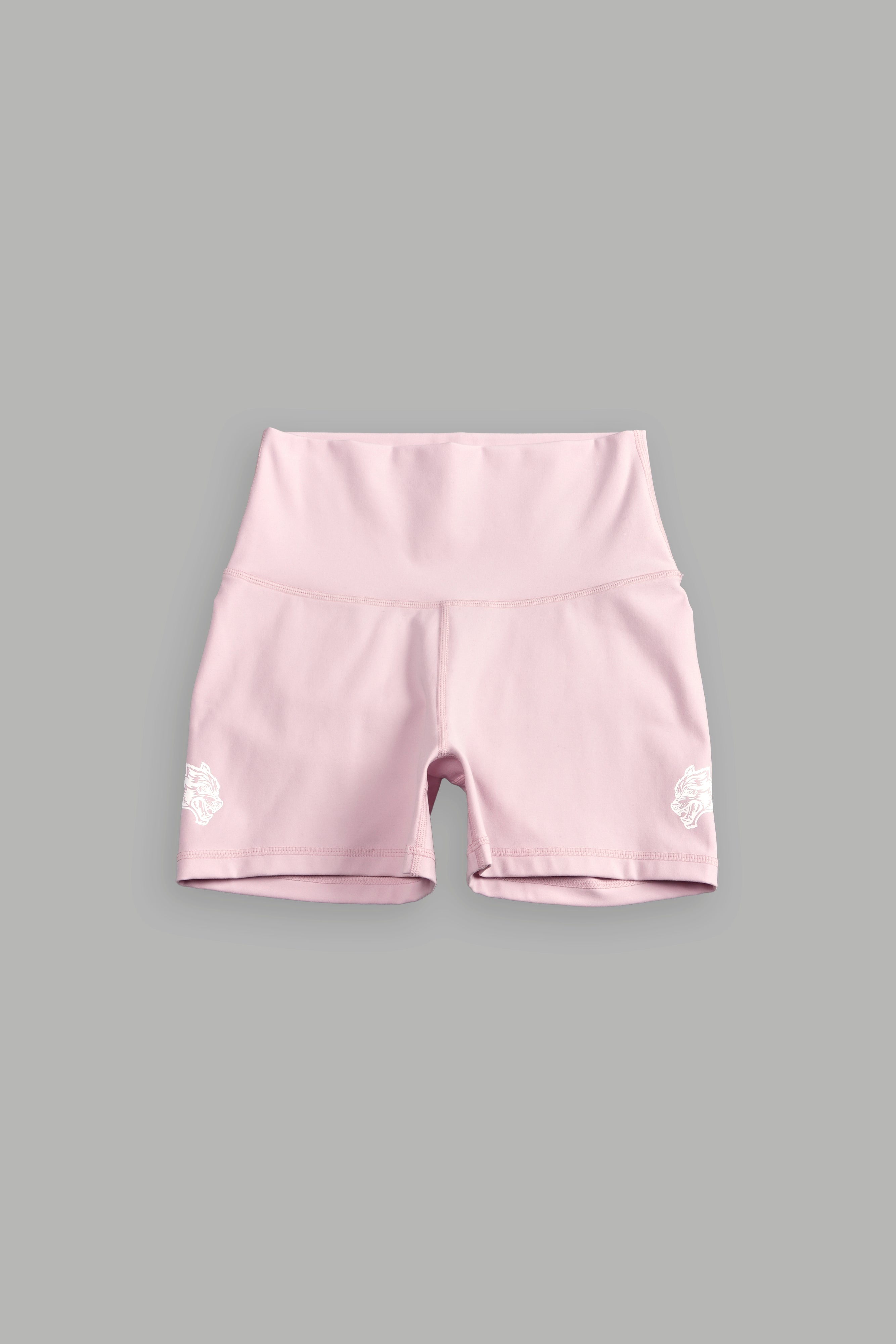 Dual Wolf Pump Energy Shorts in Pink Dust
