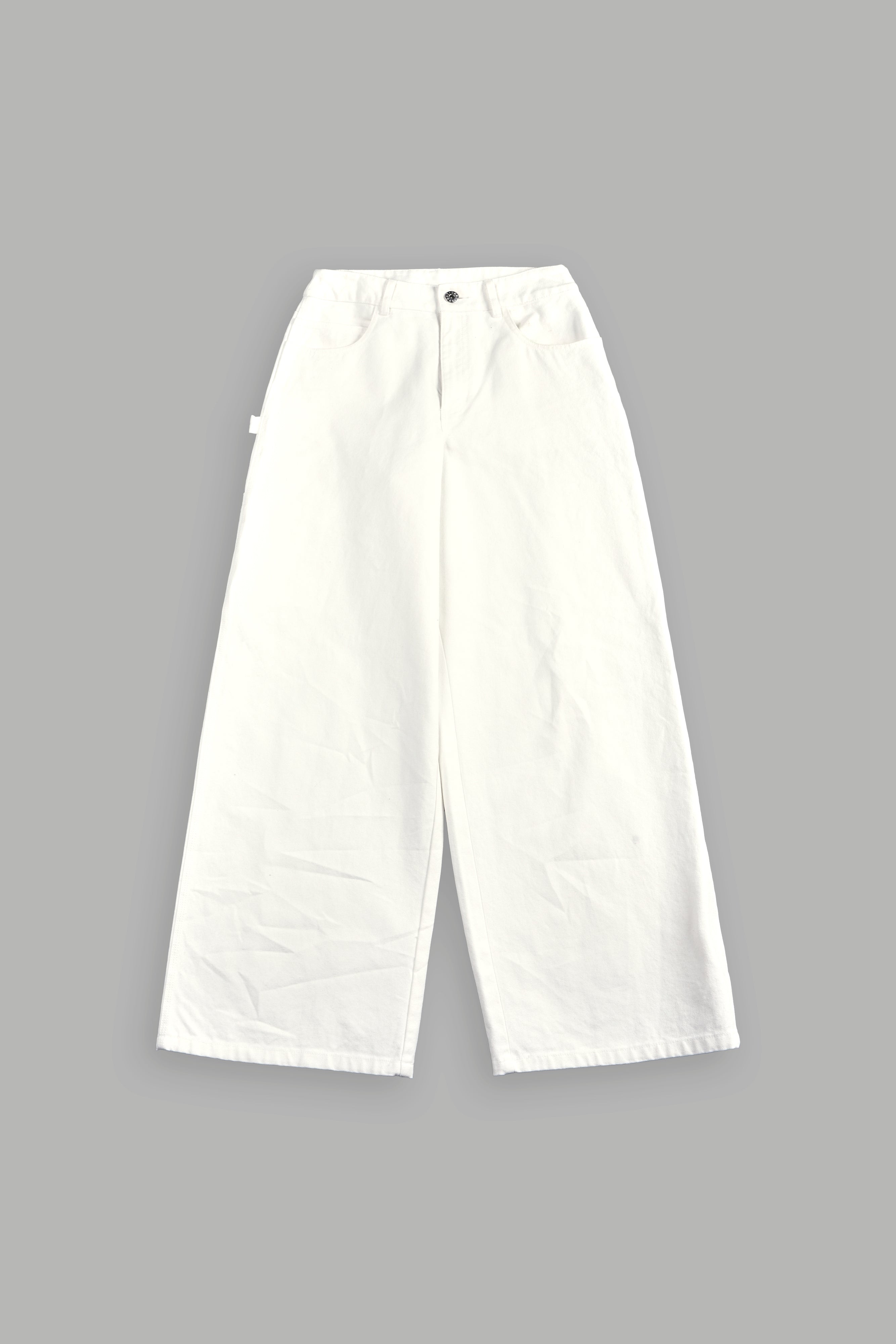 Wolves Chopper Wide Leg Carpenter Pant in Warrior In Cream