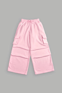 Dual Wolf Mia Cargo Sweat Pants in Cherry Blossom