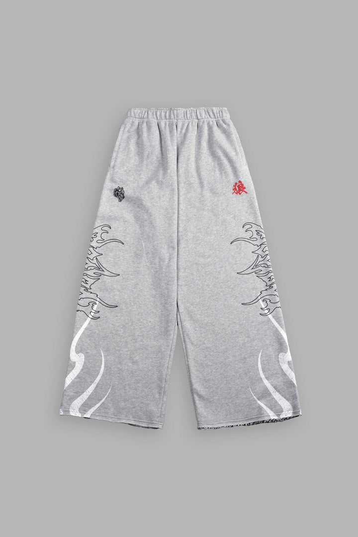 Ghost Flame Durst Sweats V2 in Light Athletic Gray