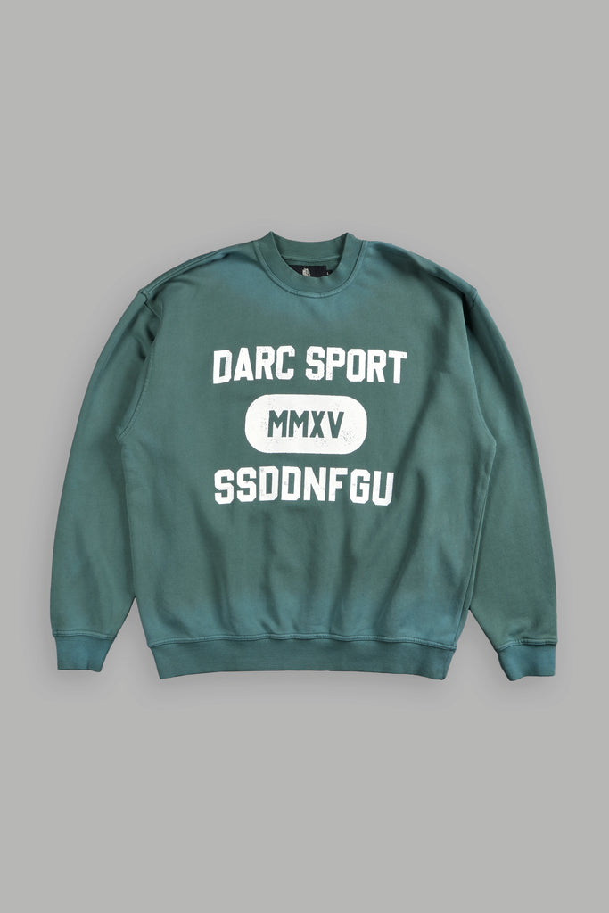 ダルクスポーツ　Alpha Wolf London Crewneck Wolves Gym V2 Grunge Oversized London Crewneck in Wolf Gray