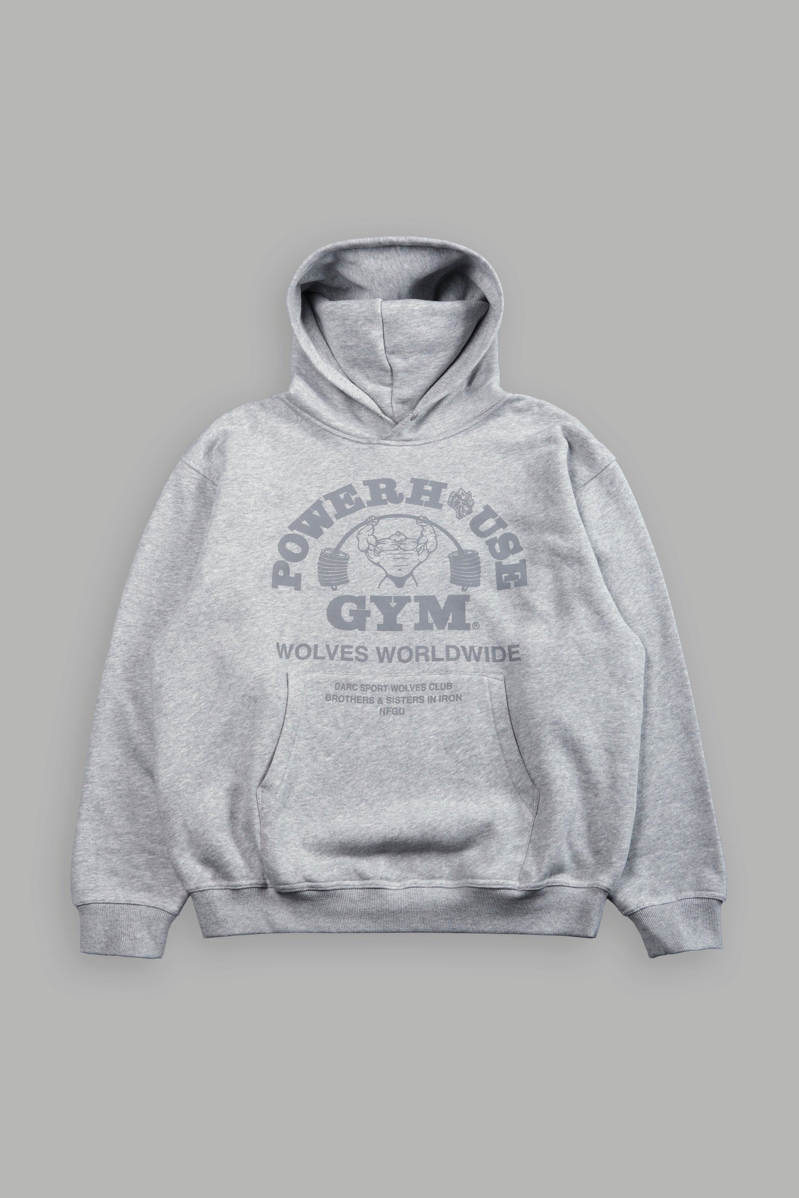 darc sport WOLVES ダルクスポーツ パワーハウスジム Darc Sport Powerhouse Wolves Hoodie Blue Gym Bodybuilding Fitness