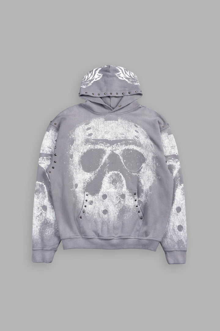 Jason Forever Cornell Hoodie In Dove Gray Drift Wash