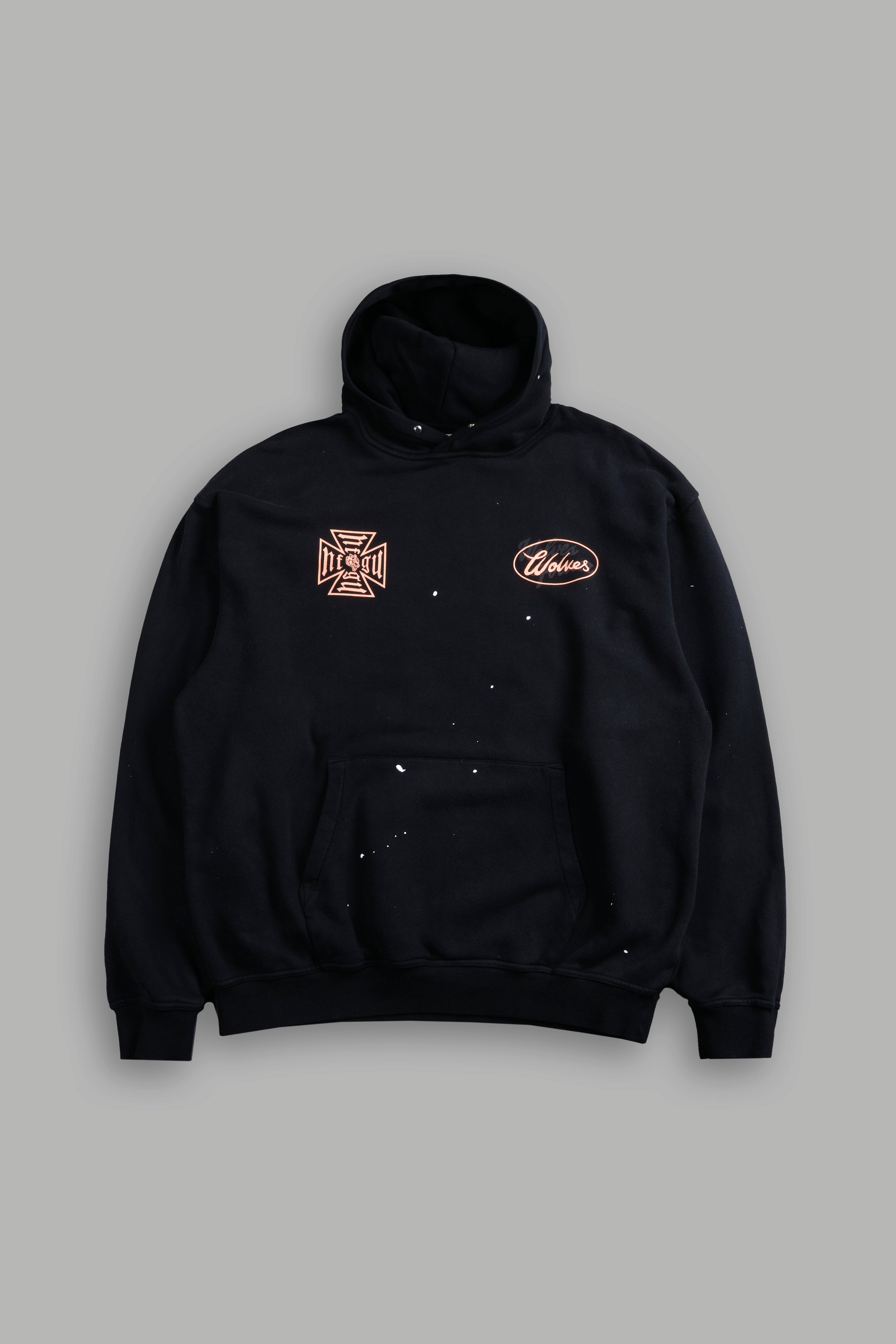 DSA FRVR "Pierce" Hoodie in Black Drift Wash