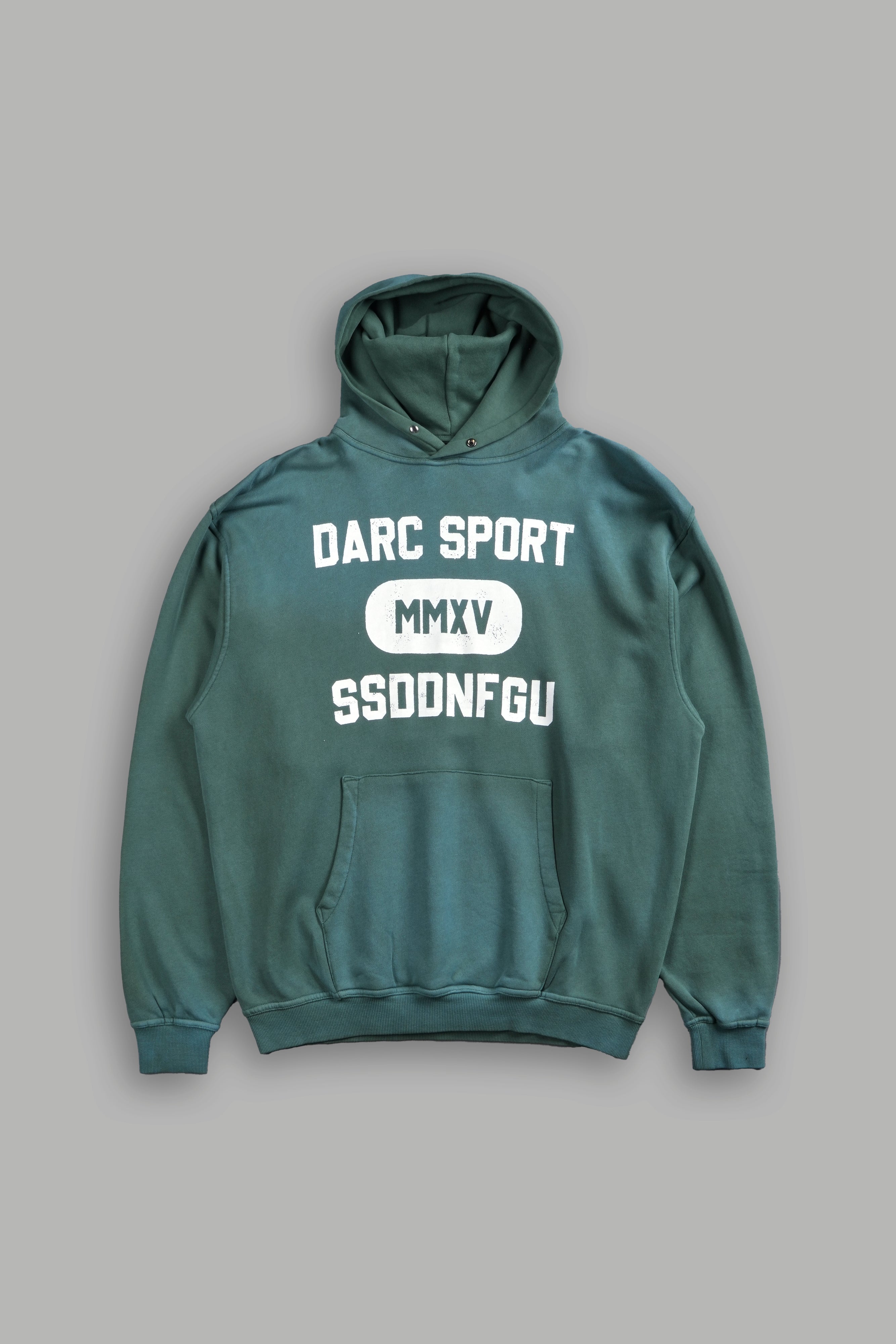 Wolves Forever "Pierce" Hoodie in Hunter Green Driftwash