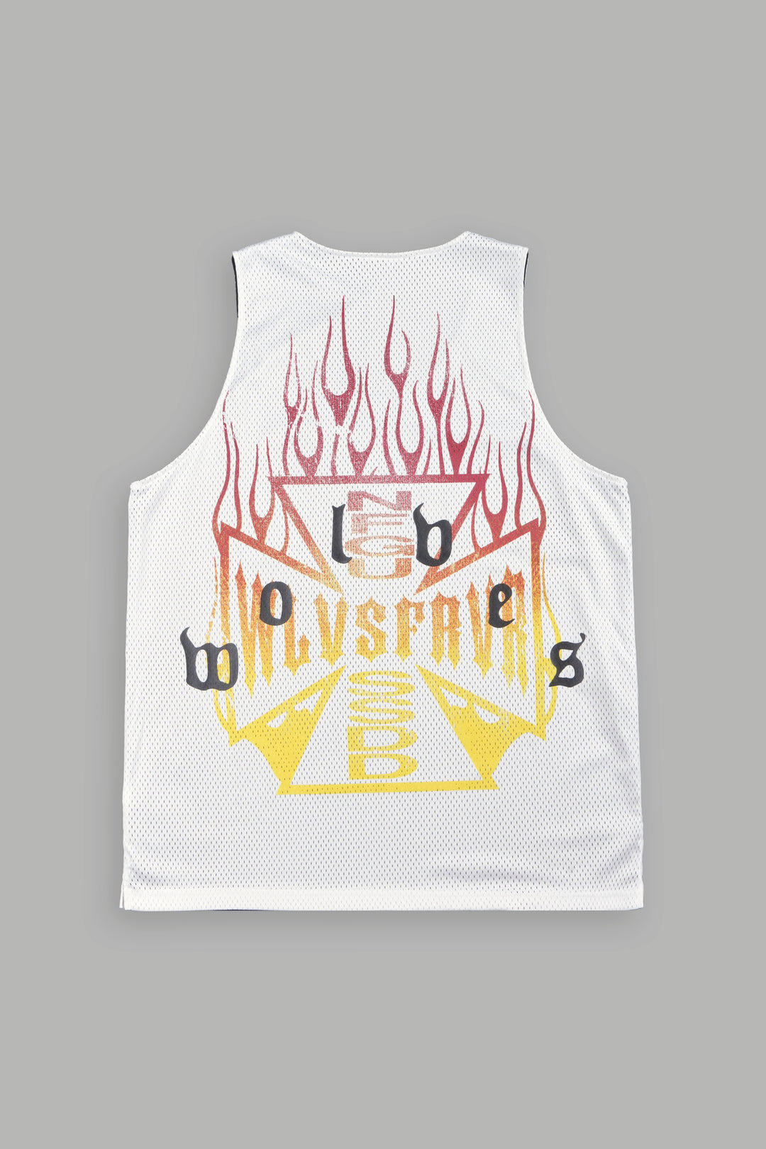 Infernal Club Reversible Bball Jersey In Black/Cream