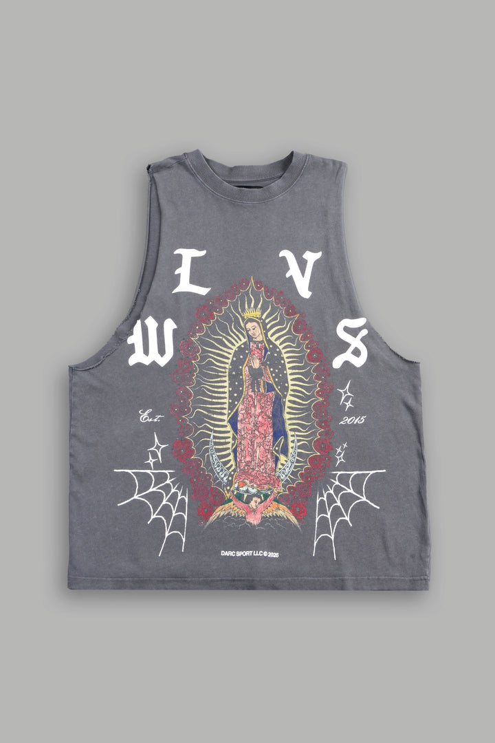 Dama De Las Rosas V2 Tommy Muscle Tee In Slate Gray