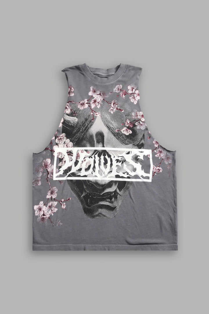 Oni Sakura "Tommy" Muscle Tee in Dove Gray