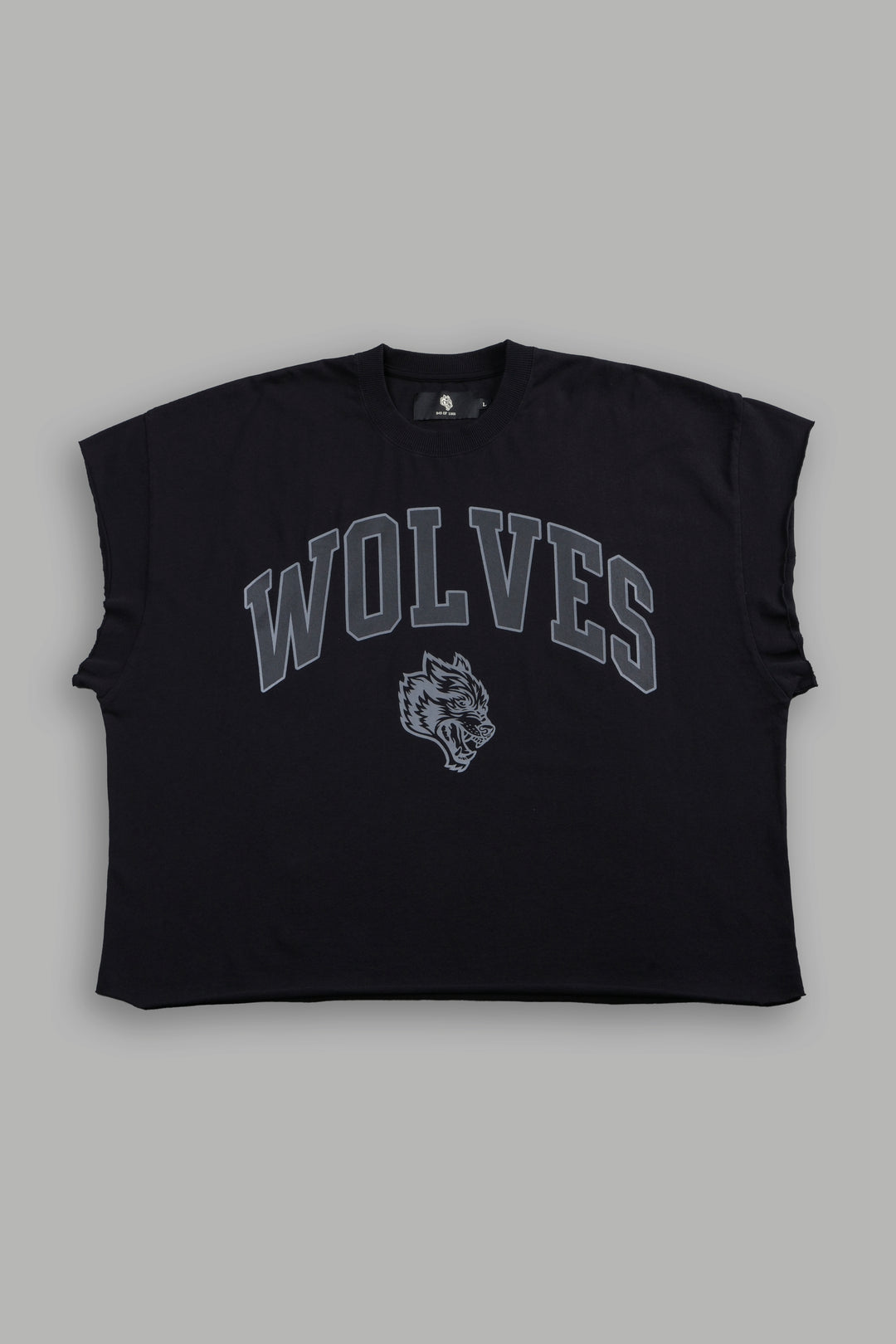 Loyalty Frvr Grunge Cut-Off Tee in Black