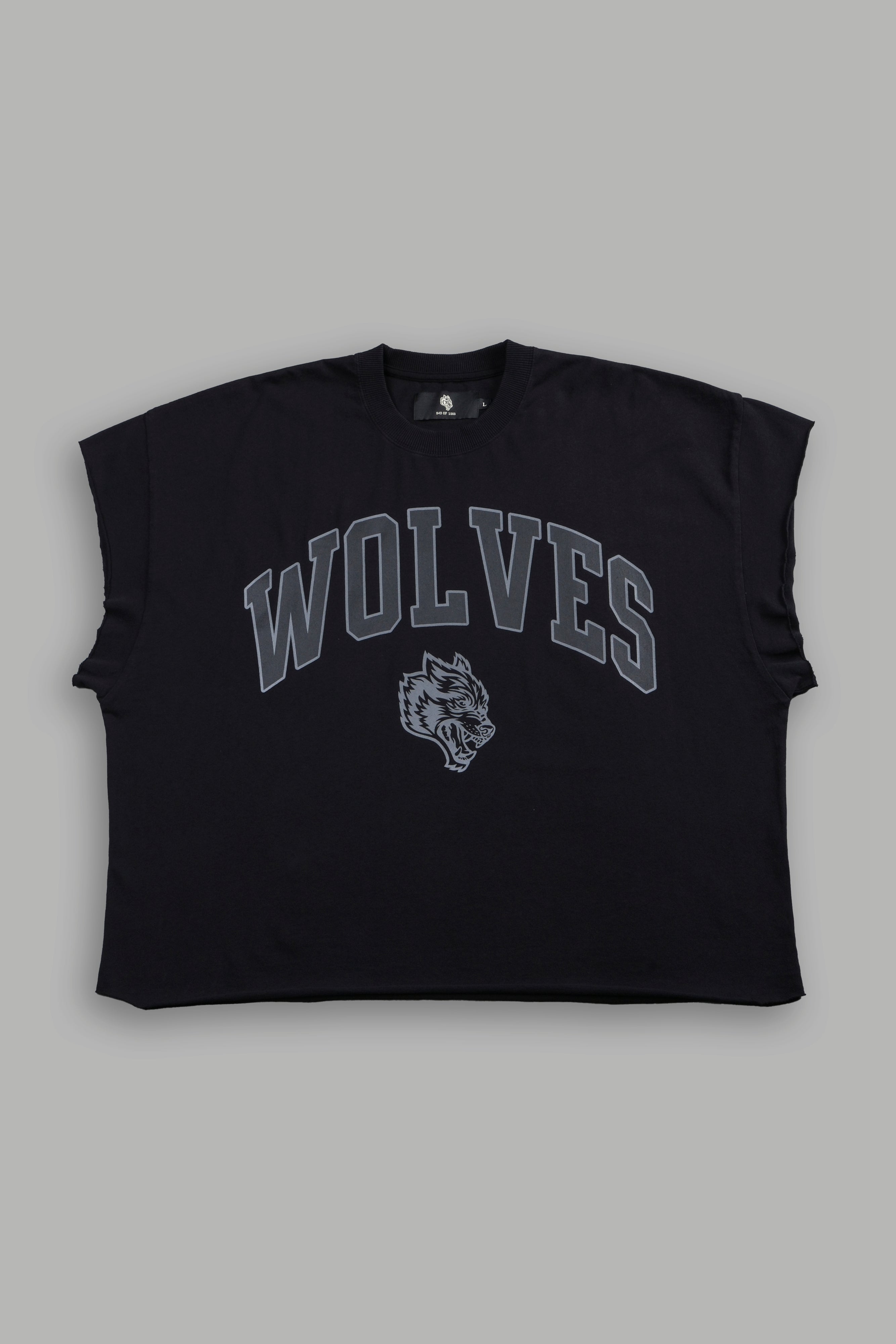 Loyalty Frvr Grunge Cut-Off Tee in Black