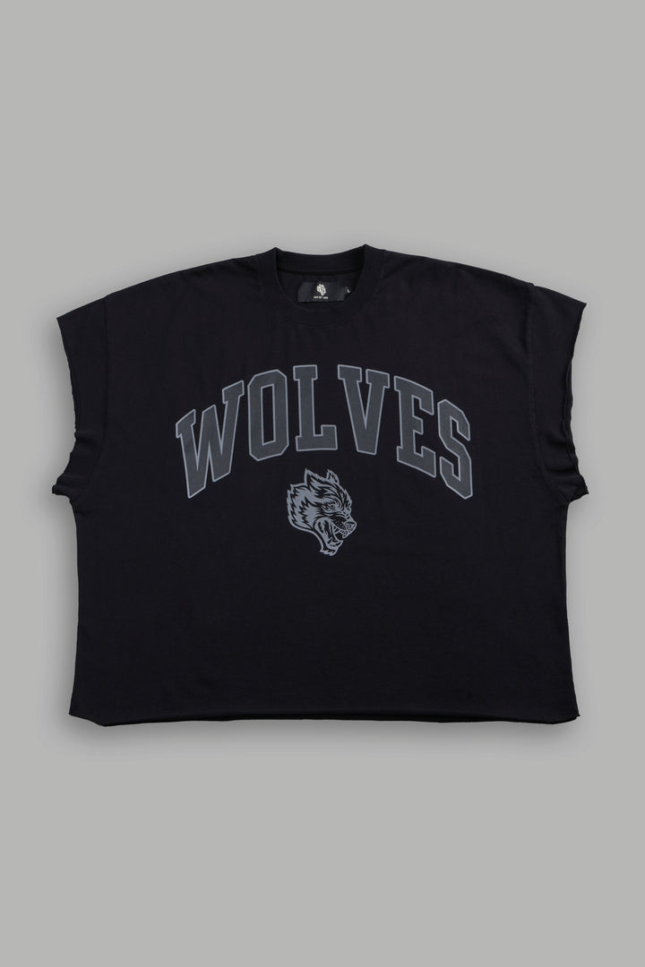 Loyalty Frvr Grunge Cut-Off Tee in Black