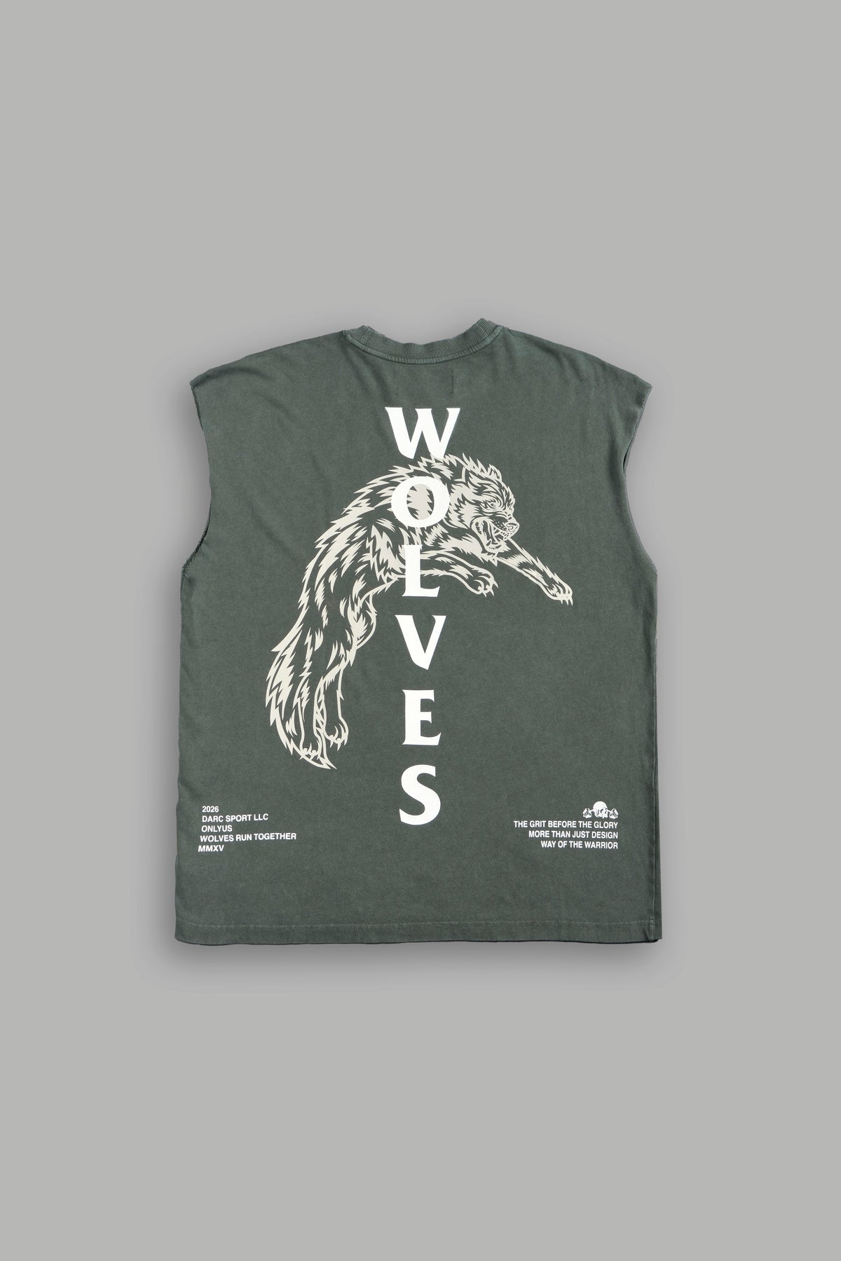 Leap Of Faith V2 Premium Muscle Tee In Green Ivy
