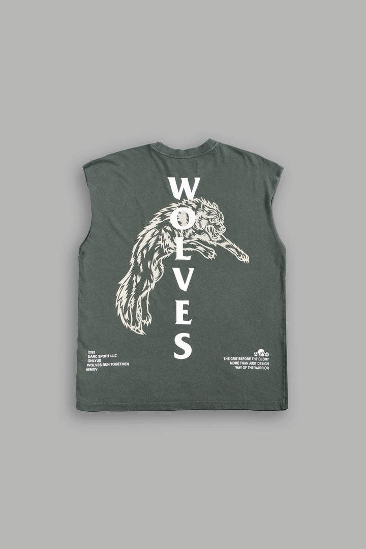 Leap Of Faith V2 Premium Muscle Tee In Green Ivy