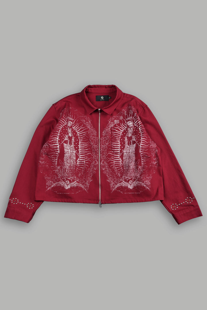 Nuestra Senora Ls Vince Shirt In Cherry Red