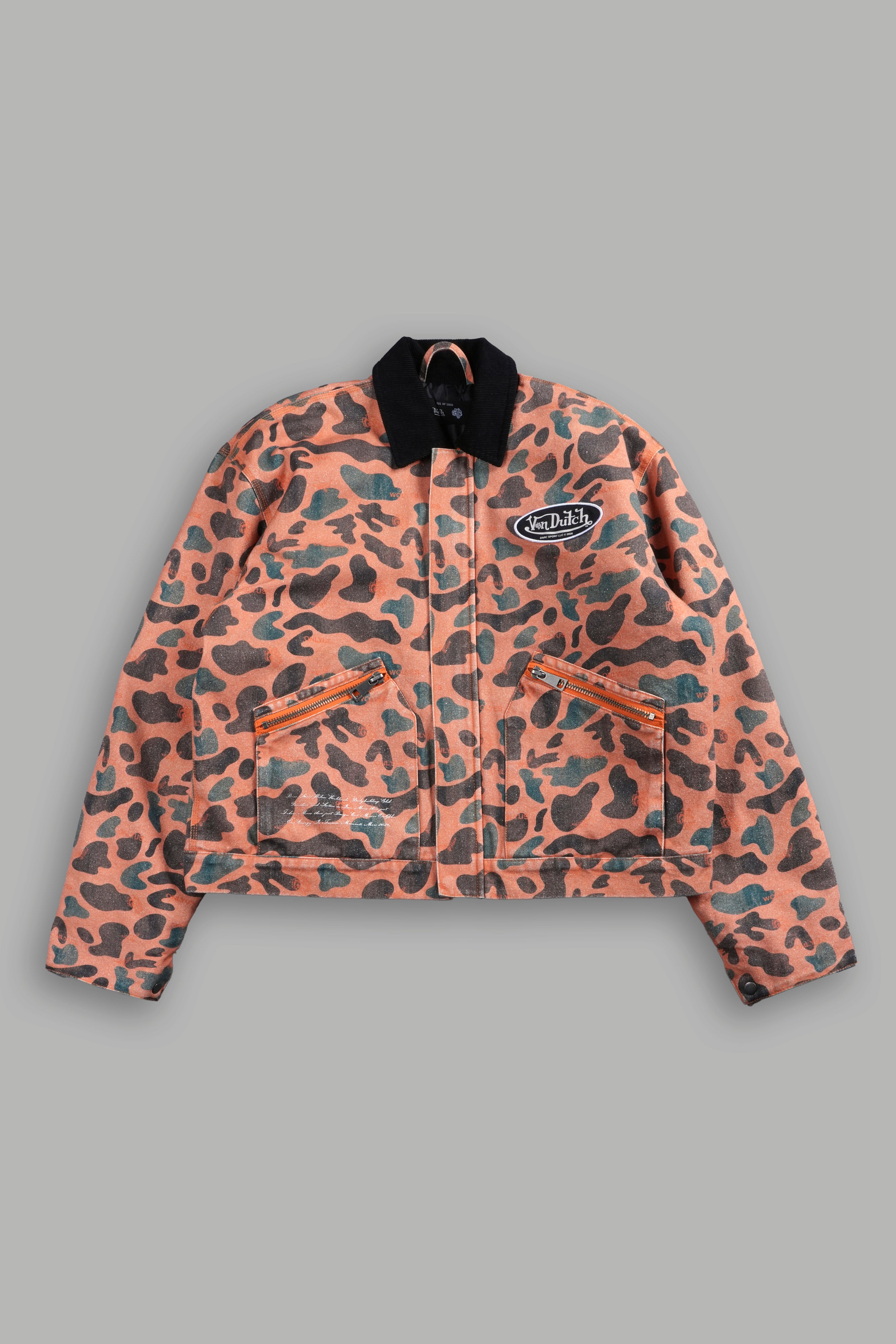 VD Chopper Earl Jacket in DSVD Orange Spot Camo
