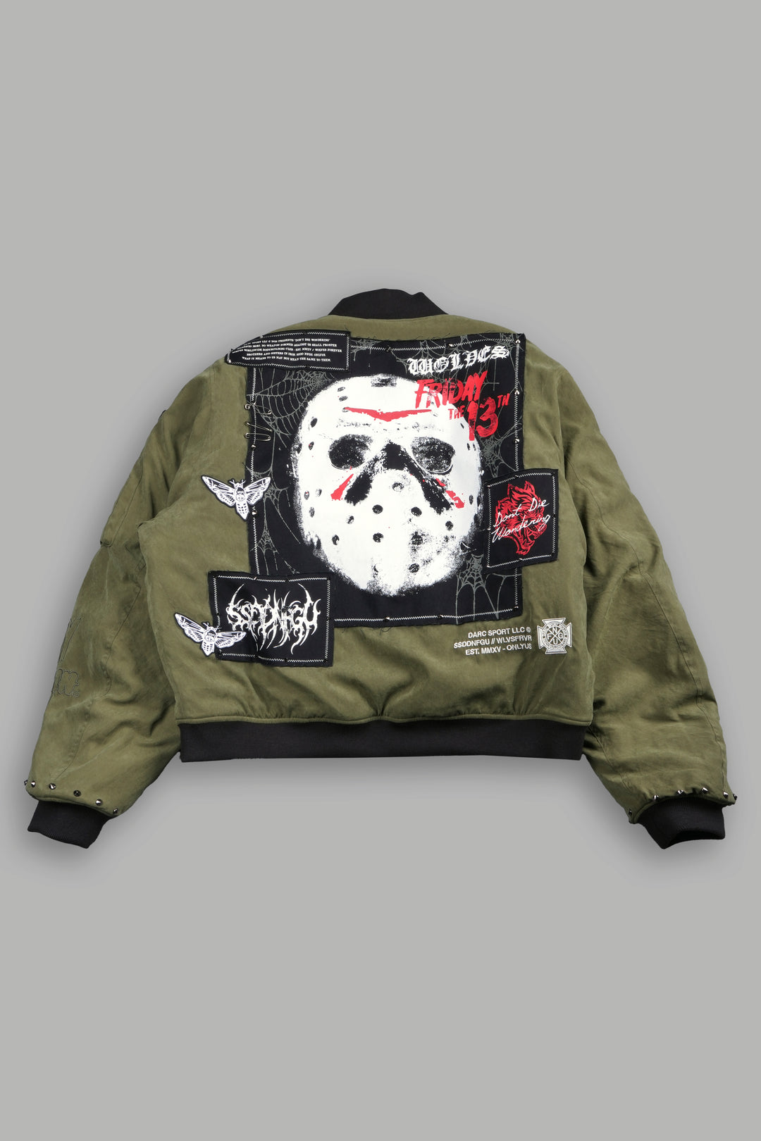 Jason Frvr Cloud Quilted Reversible Bomber Jacket In Dover Green/Taupe