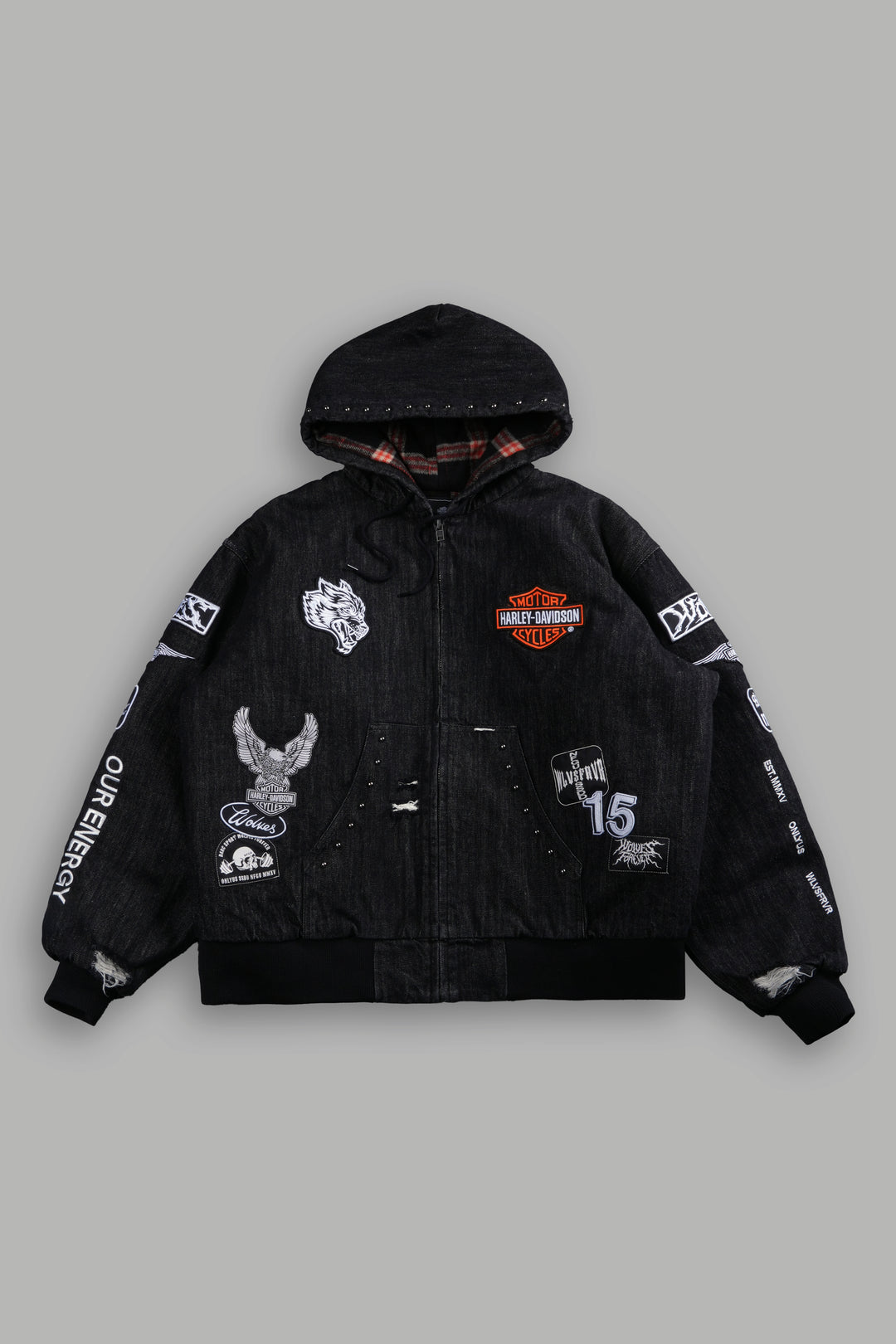 Brotherhood Unisex Cooper Bomber Jacket in Black