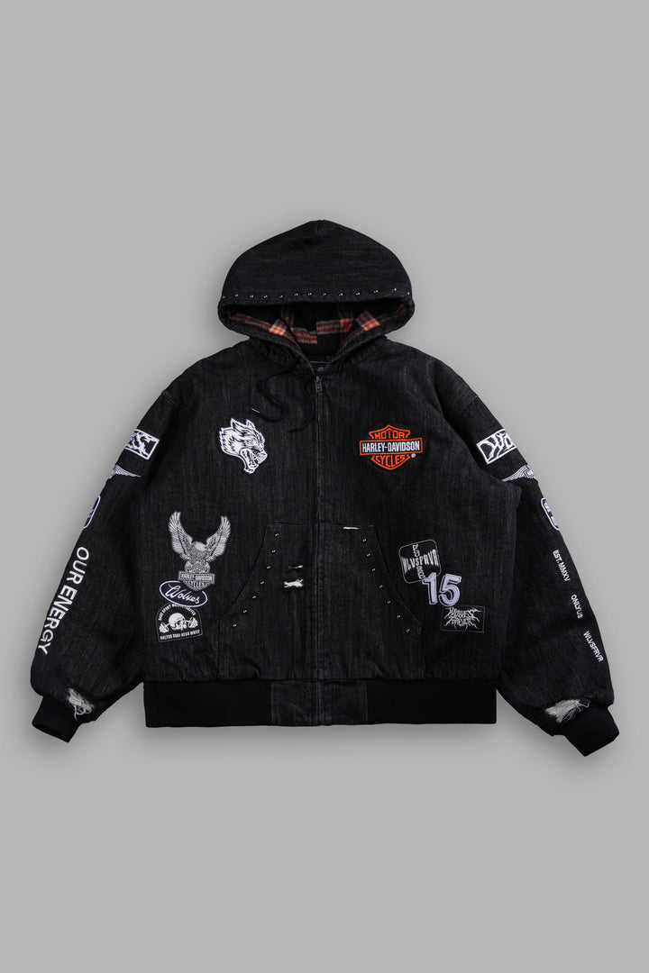 Brotherhood Unisex Cooper Bomber Jacket in Black