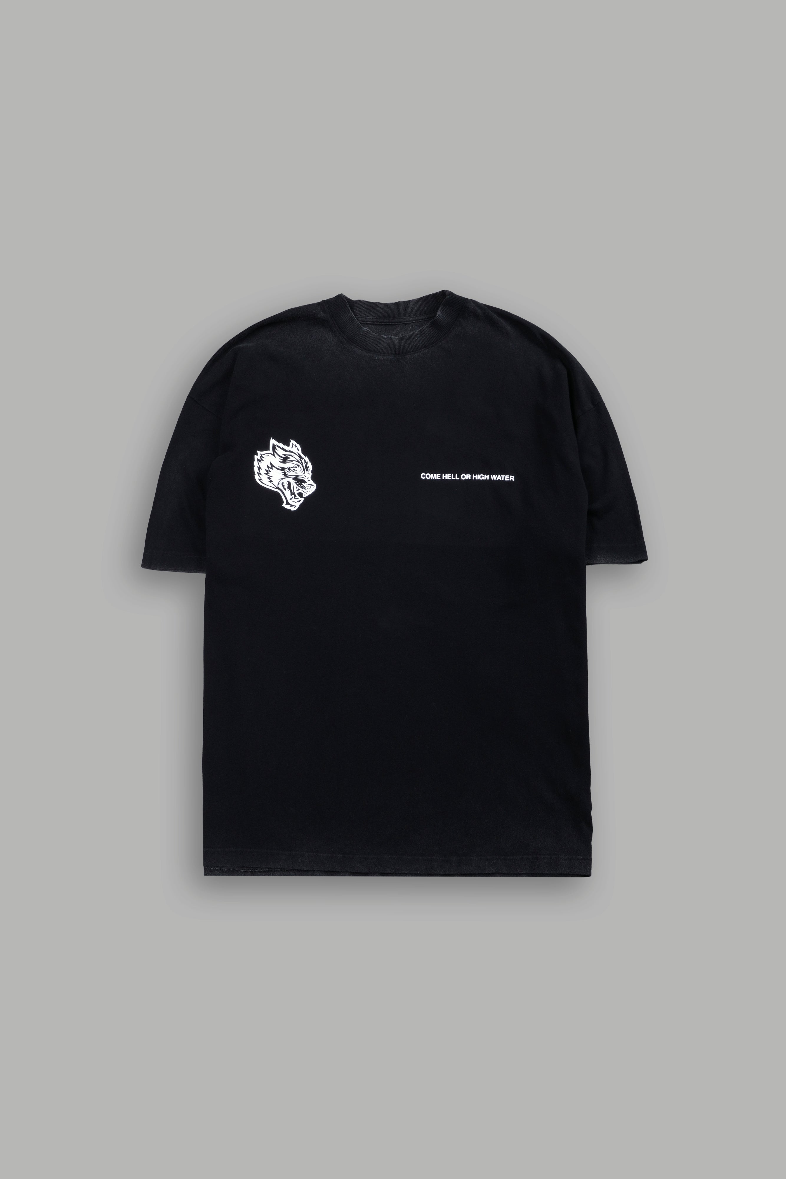 Come Hell Or High Water NFGU Premium Oversized Tee in Black