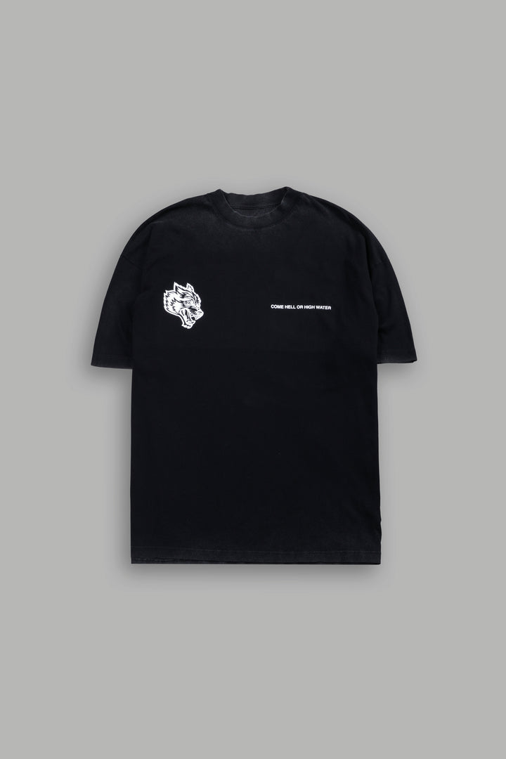 Come Hell Or High Water NFGU Premium Oversized Tee in Black
