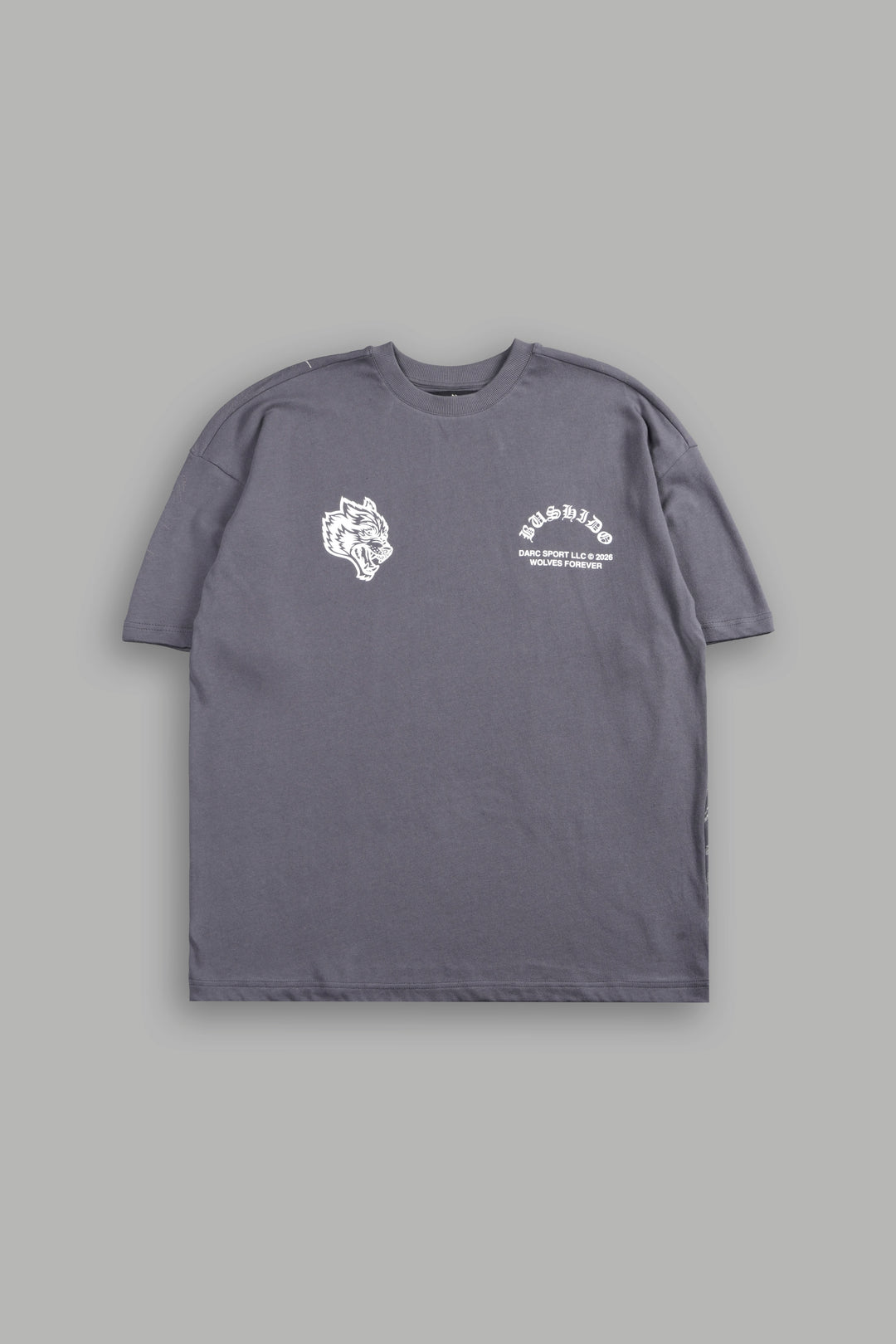 Shutendoji Premium Oversized Tee in Slate Gray
