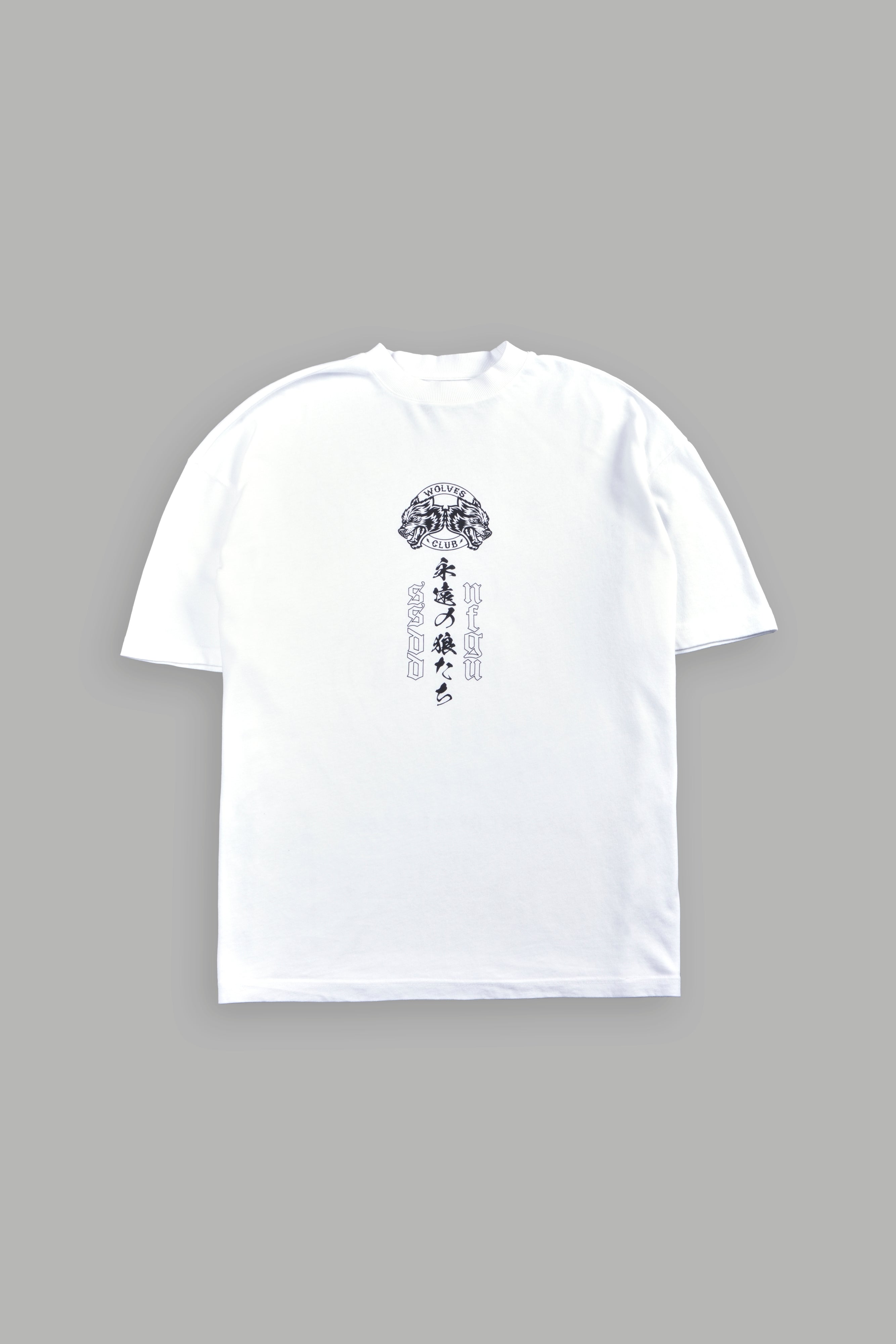 Kazoku Okami Premium Oversized Tee in White