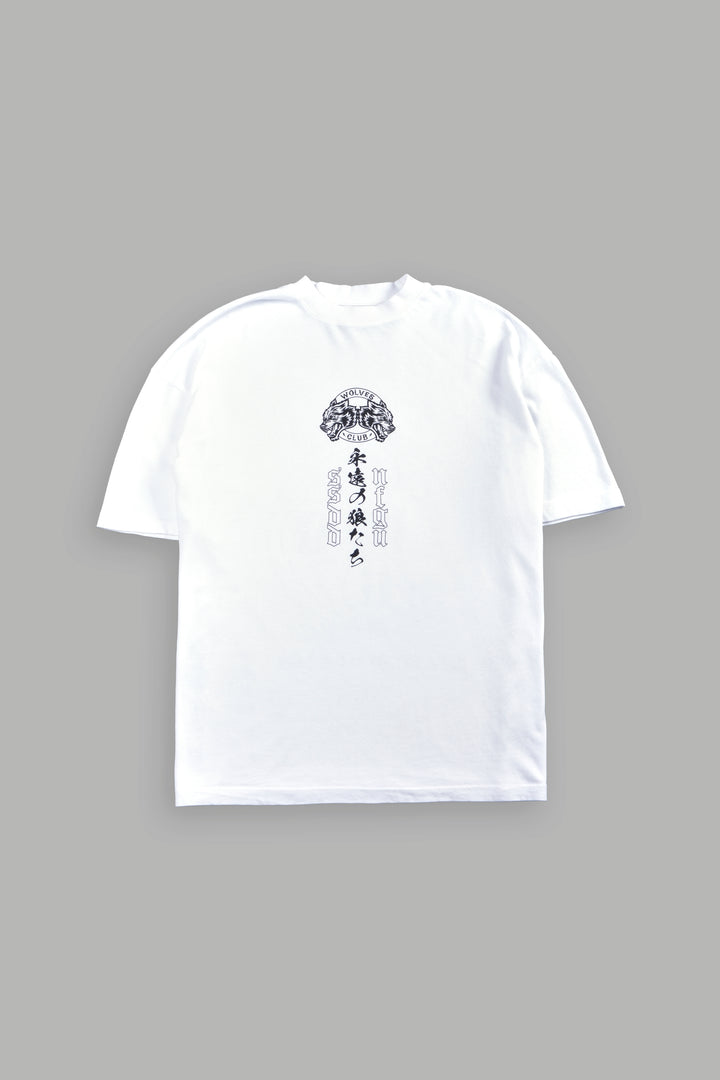 Kazoku Okami Premium Oversized Tee in White