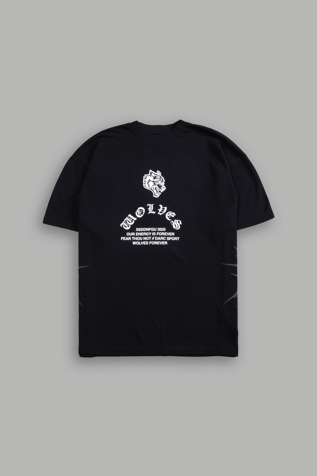 Saint "Side By Side" Series Premium Oversized Tee in Black