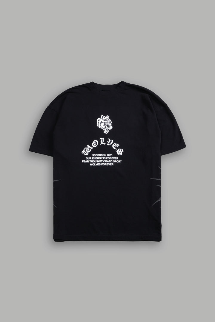 Saint "Side By Side" Series Premium Oversized Tee in Black