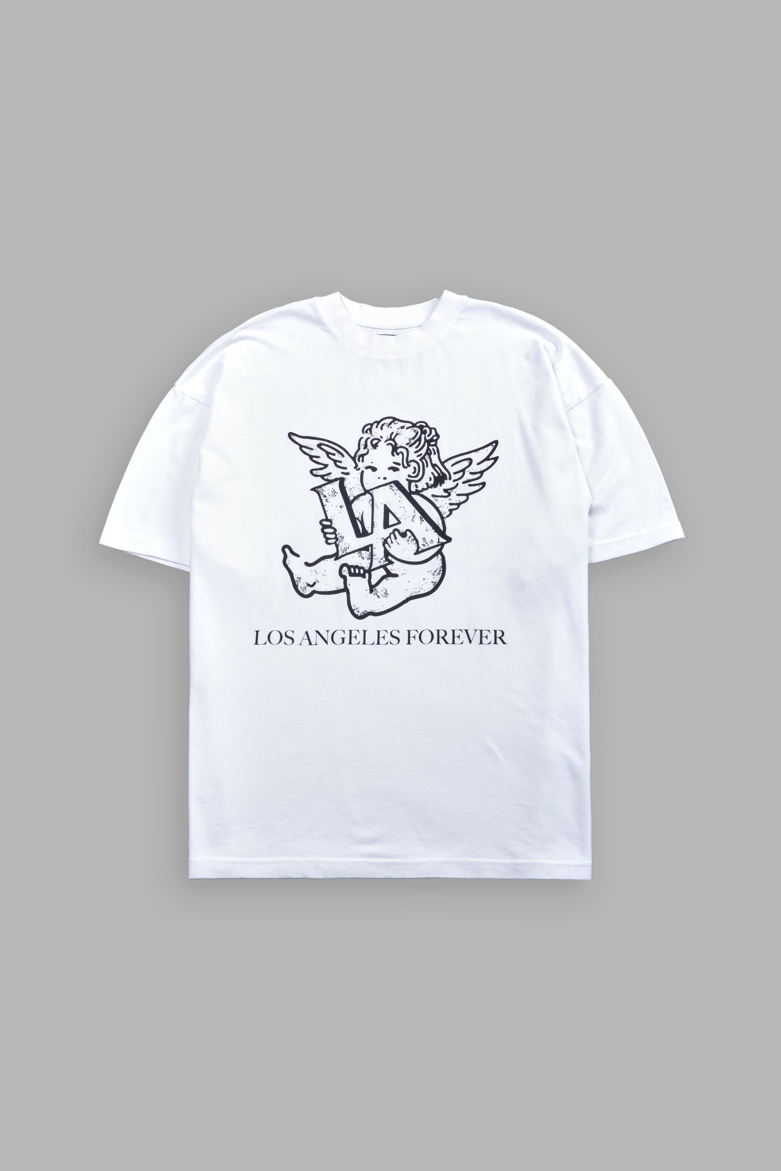 Los Cherub Premium Oversized Tee in White