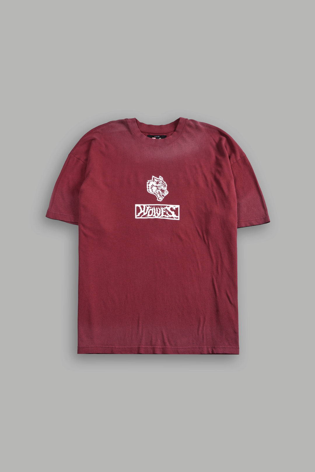 Ghostrider "Premium" Oversized Tee in Cherry Red Drift Wash