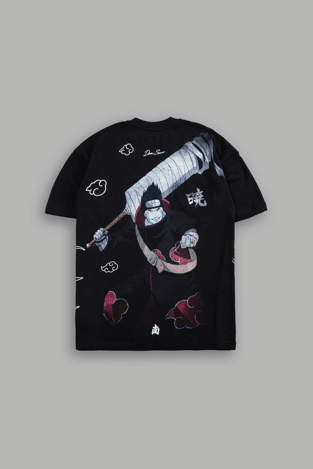 Kisame Akatsuki "Side By Side" Oversized Tee in Black