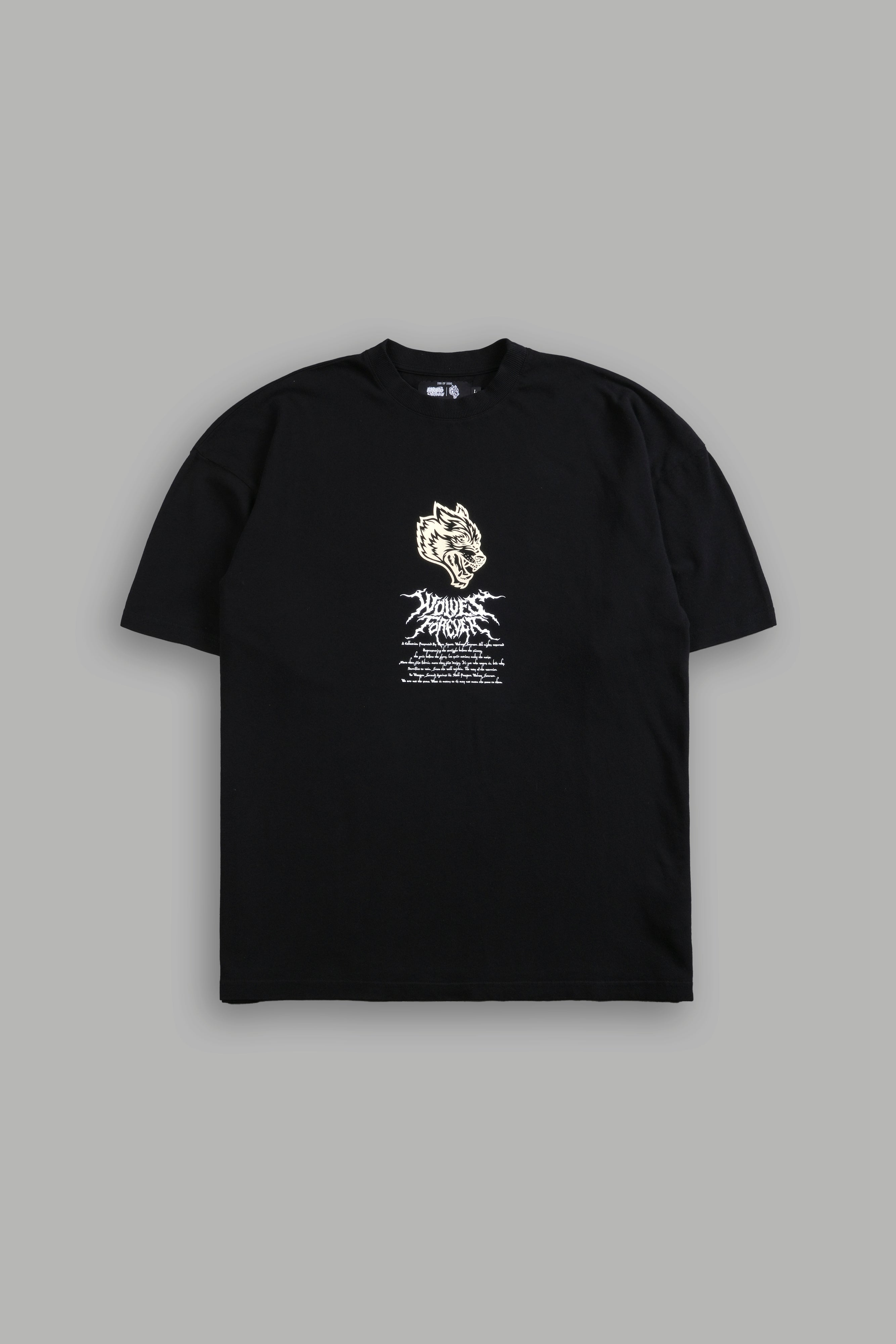 Under the Moon "Premium" Oversized Tee in Black