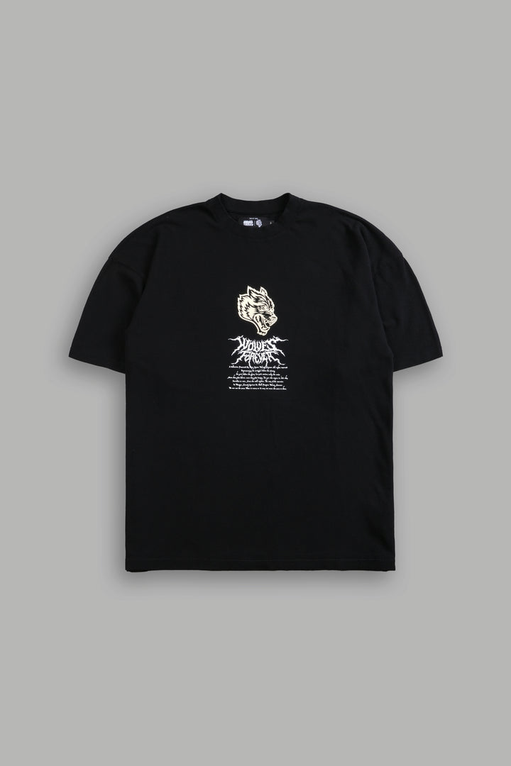 Under the Moon "Premium" Oversized Tee in Black