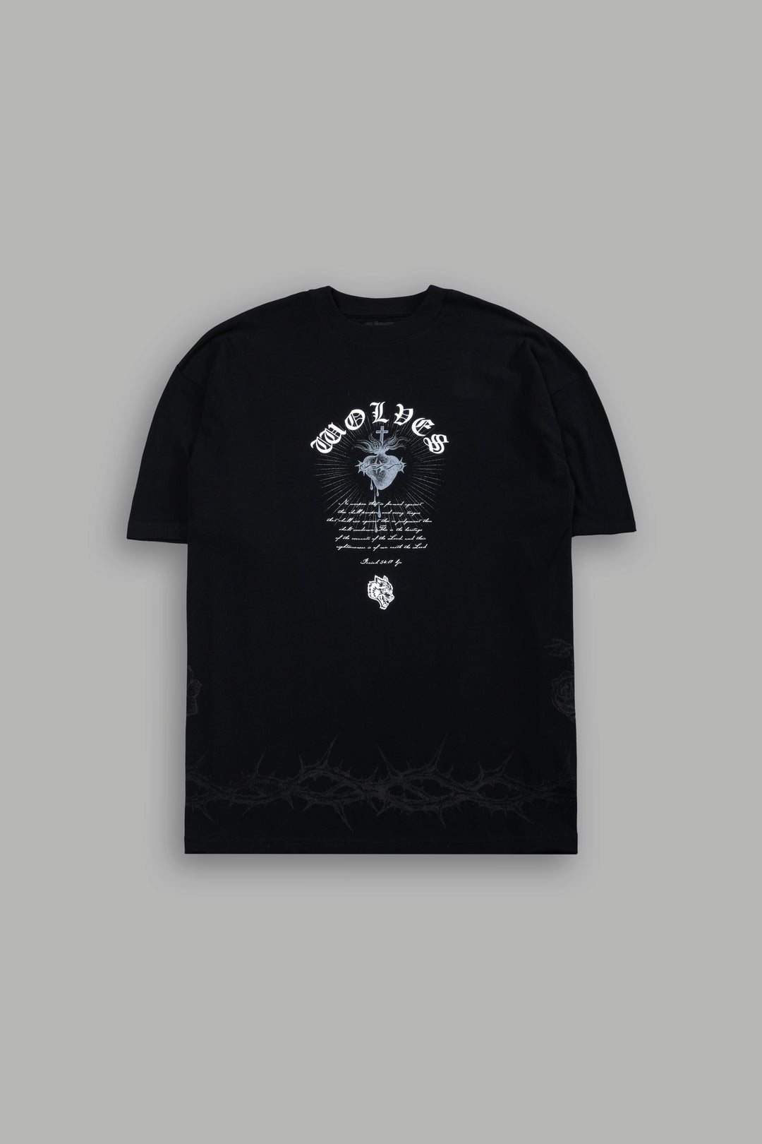 Sanctified Premium Oversized Tee in Black