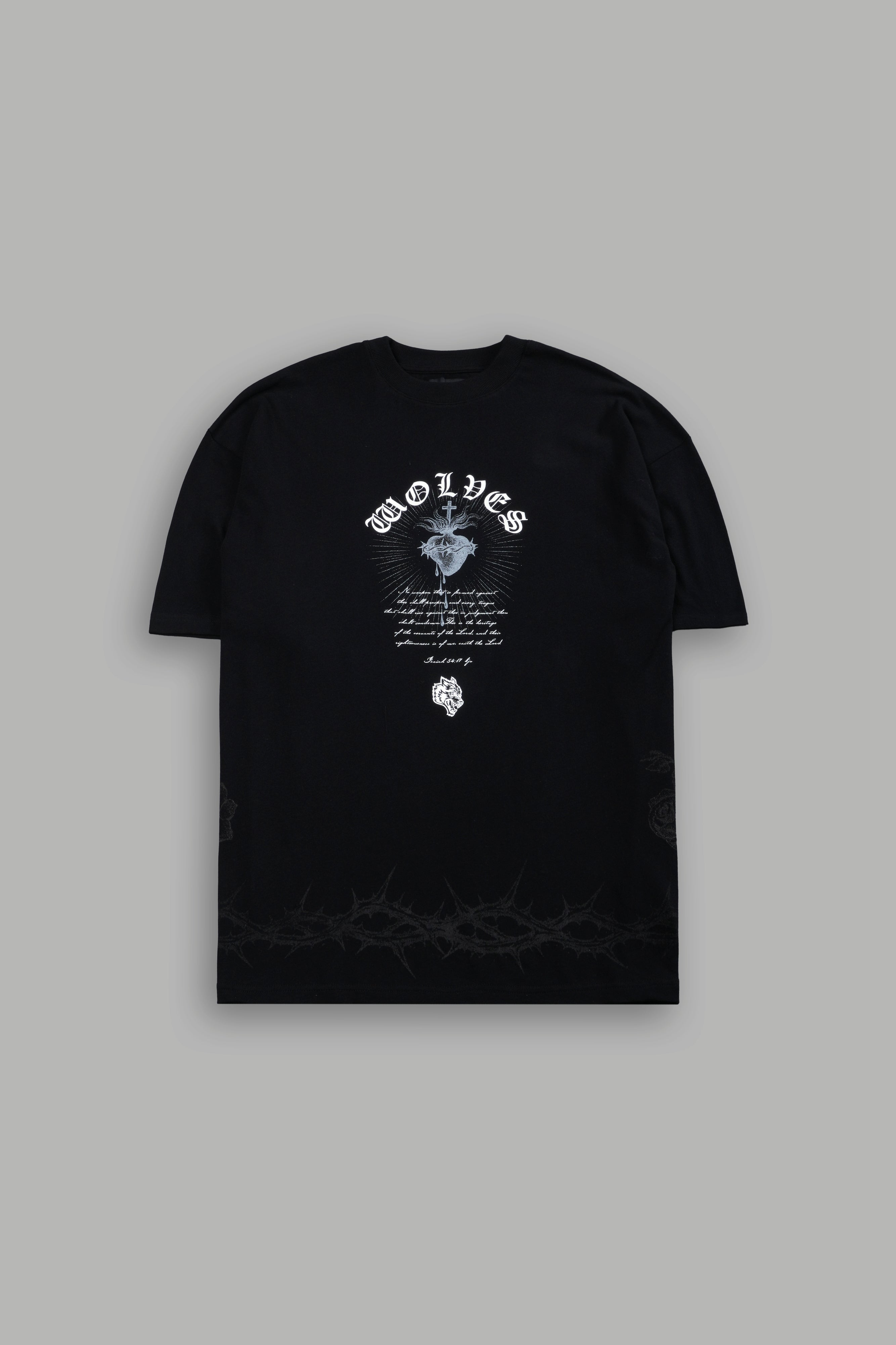 Sanctified Premium Oversized Tee in Black