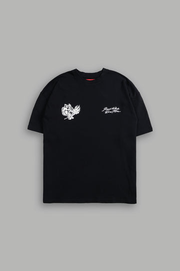 Roses While We're Here "Premium" Oversized Tee in Black