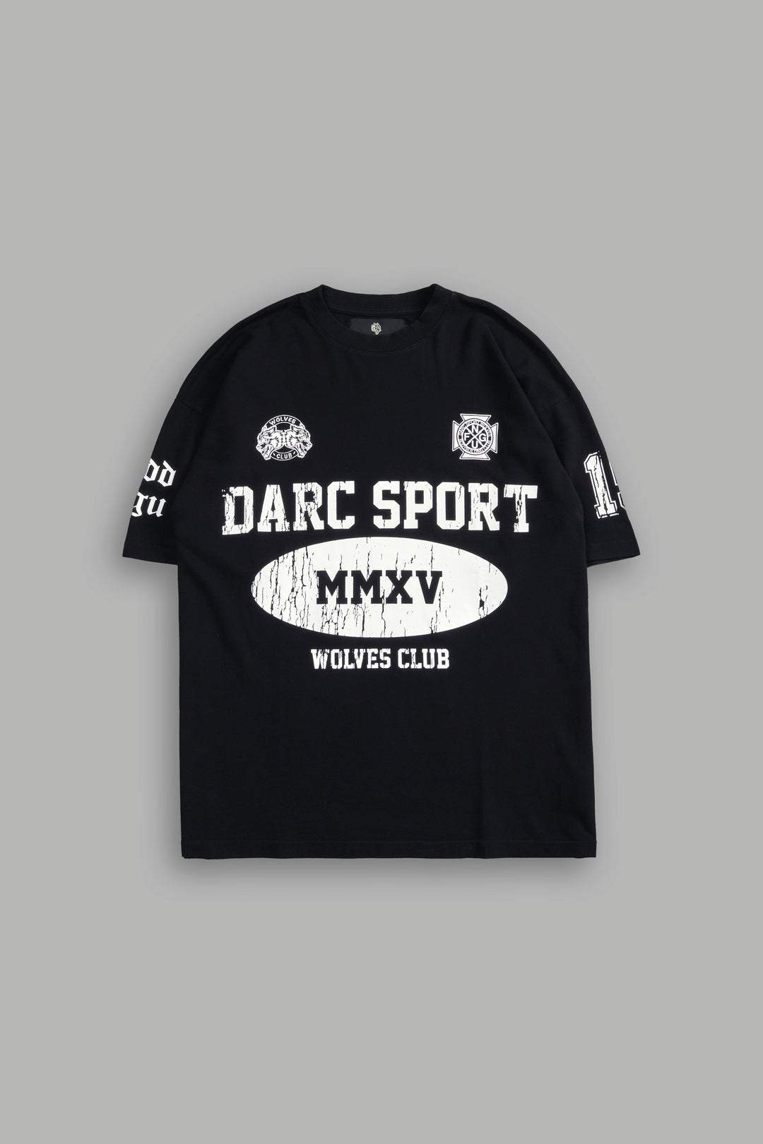 Gridiron "Premium" Oversized Tee in Black