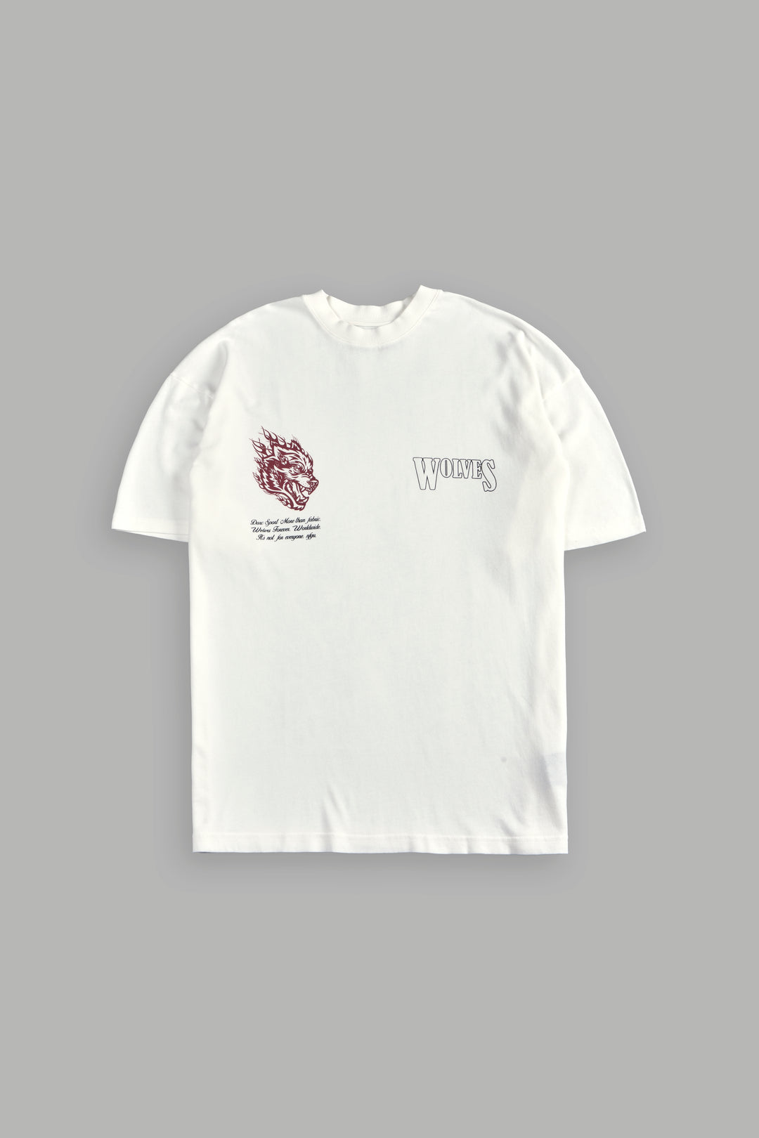 Western V2 "Premium" Oversized Tee in Cream