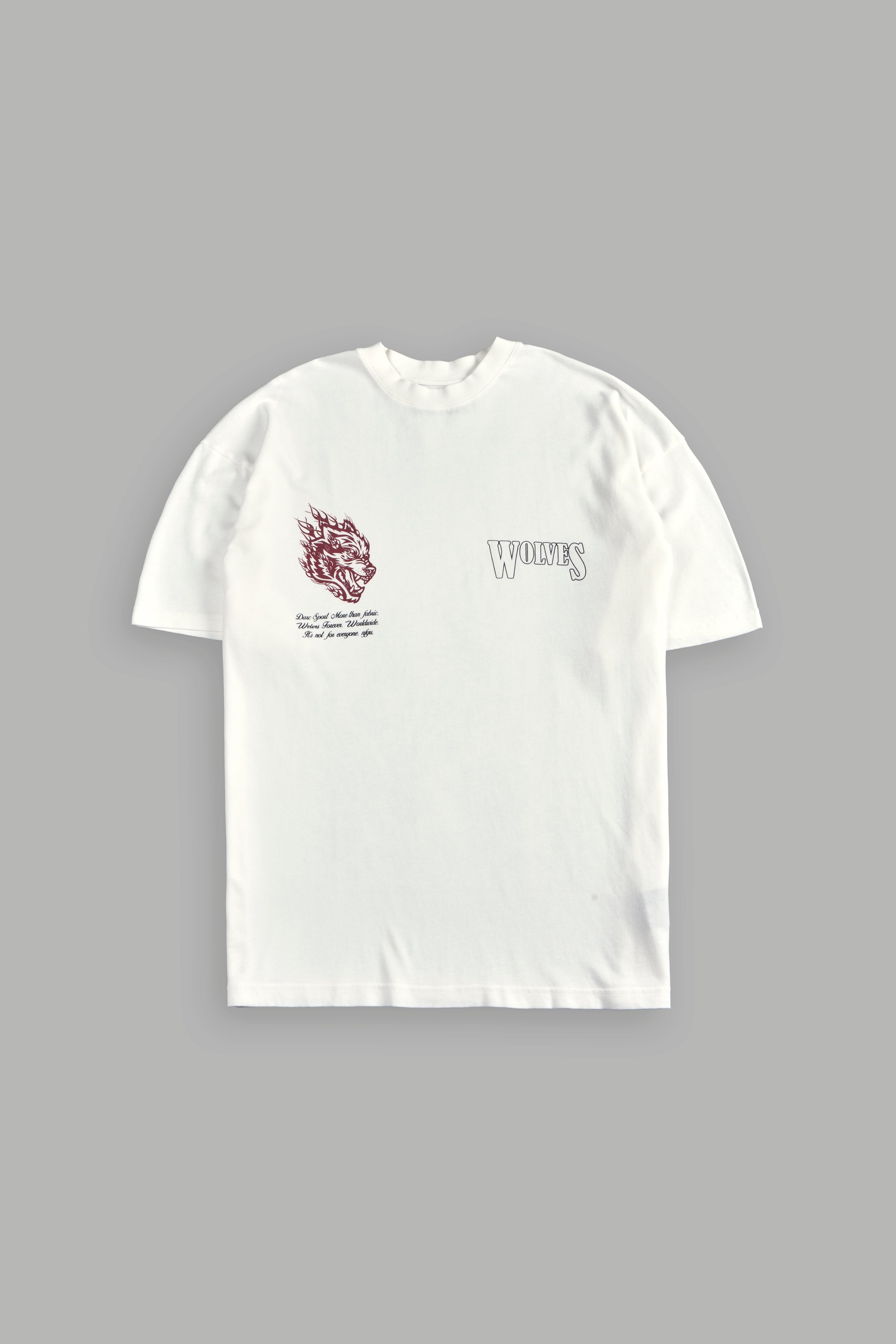 Western V2 "Premium" Oversized Tee in Cream
