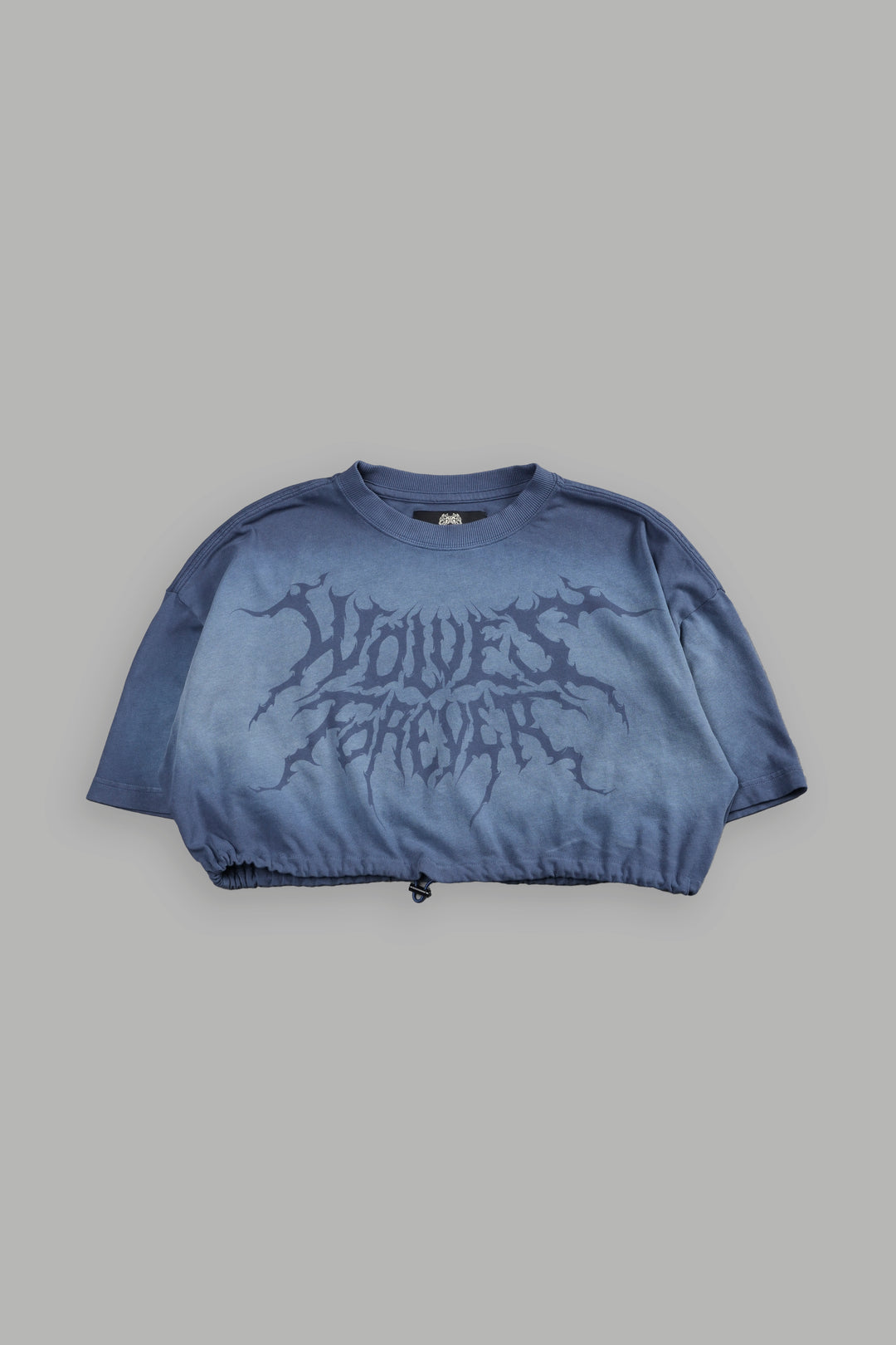 Forged From Iron Bungee Cropped Tee in Denim Horizon Sun Fade