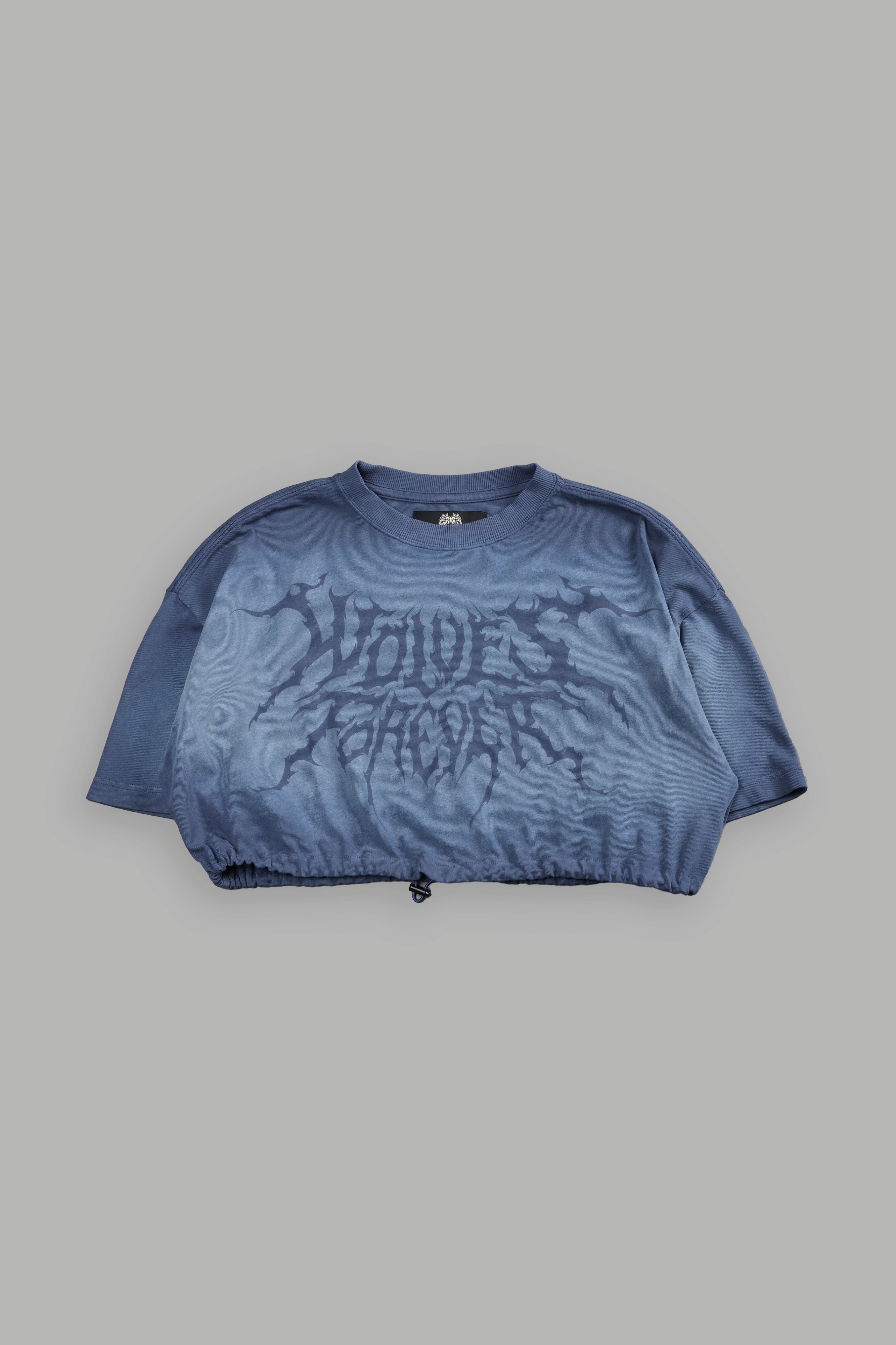 Forged From Iron Bungee Cropped Tee in Denim Horizon Sun Fade